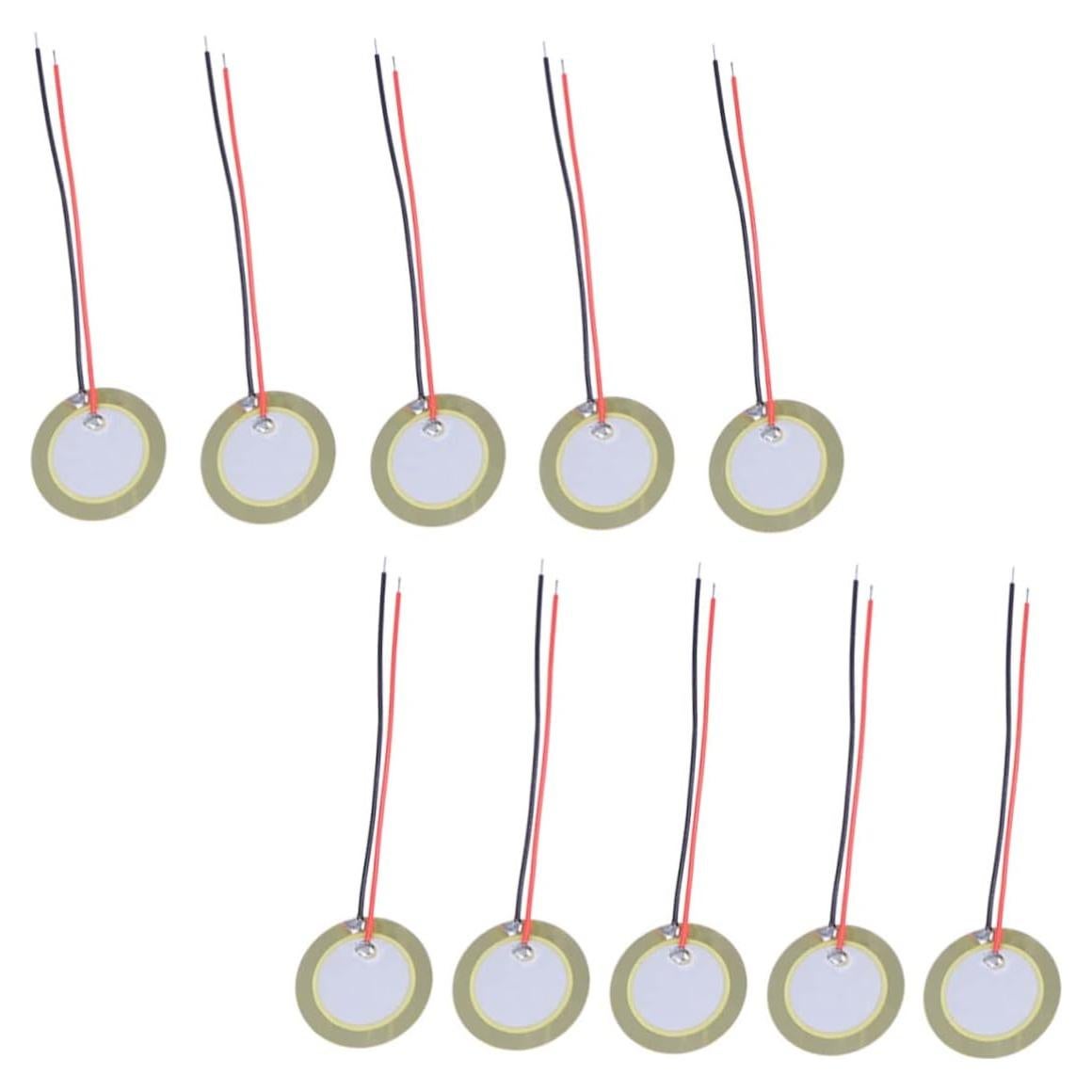 10 Discos Piezoeléctricos Cerámicos BESTonZON para Guitarra