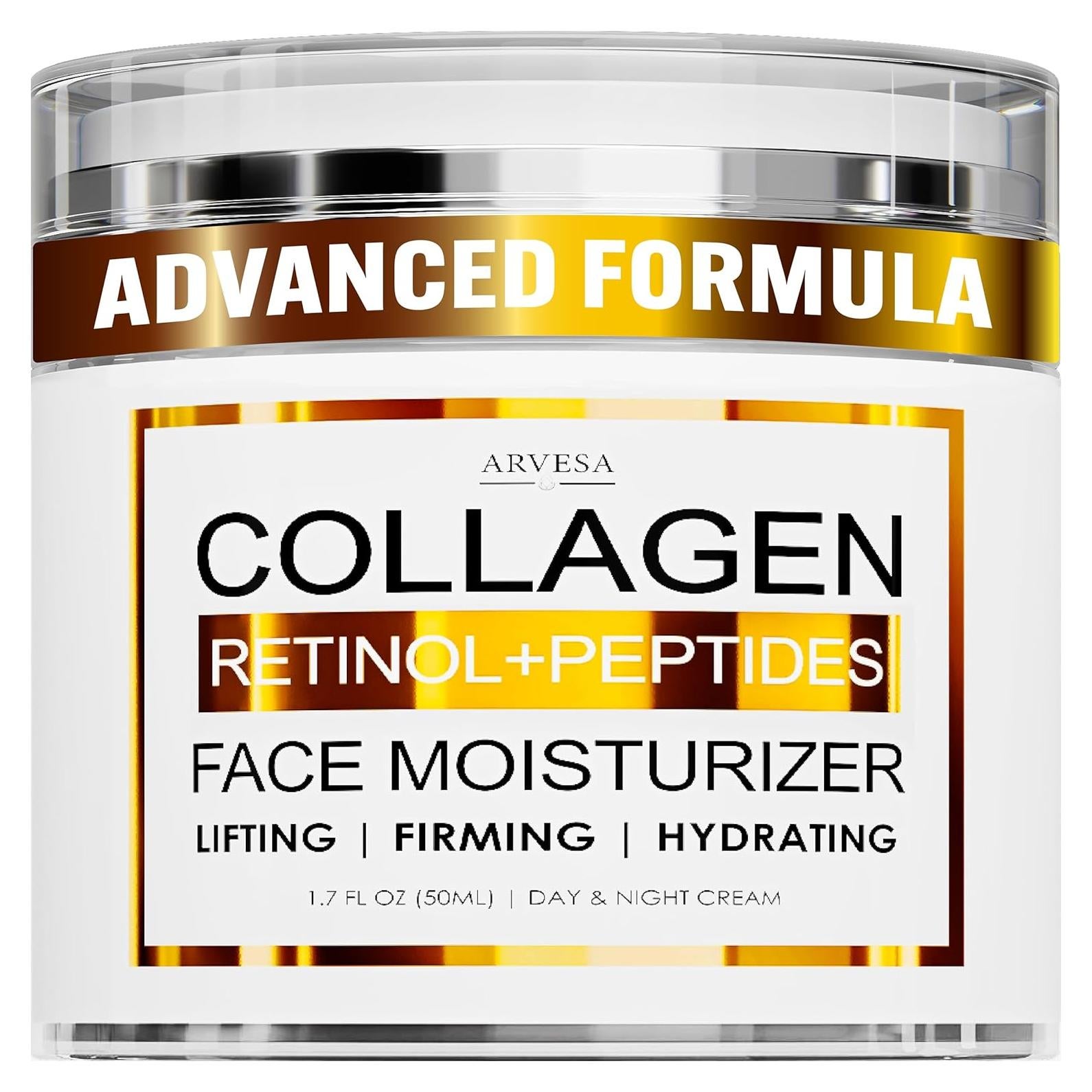 Crema de Colágeno Arvesa 50 ml - Hidratante Facial Antiarrugas