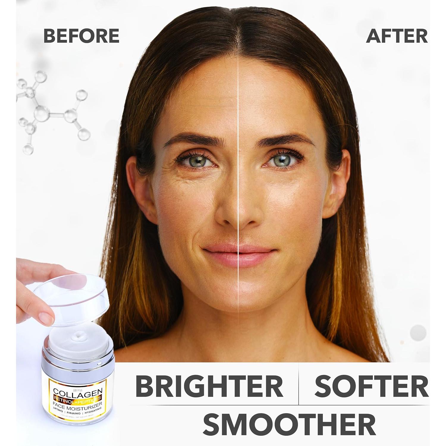 Crema de Colágeno Arvesa 50 ml - Hidratante Facial Antiarrugas