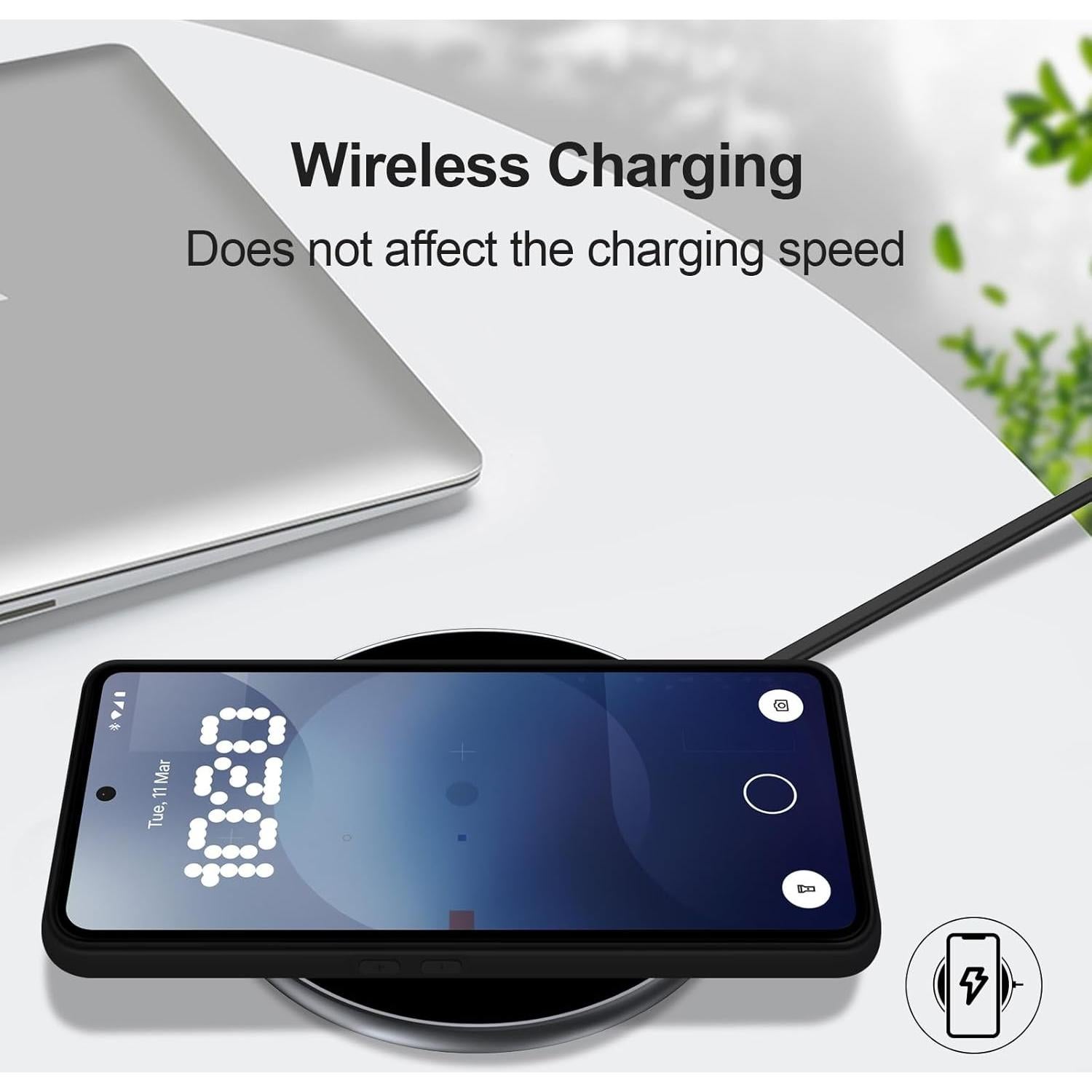 Funda de Silicona GiiYoon para Nothing Phone 3a Negra