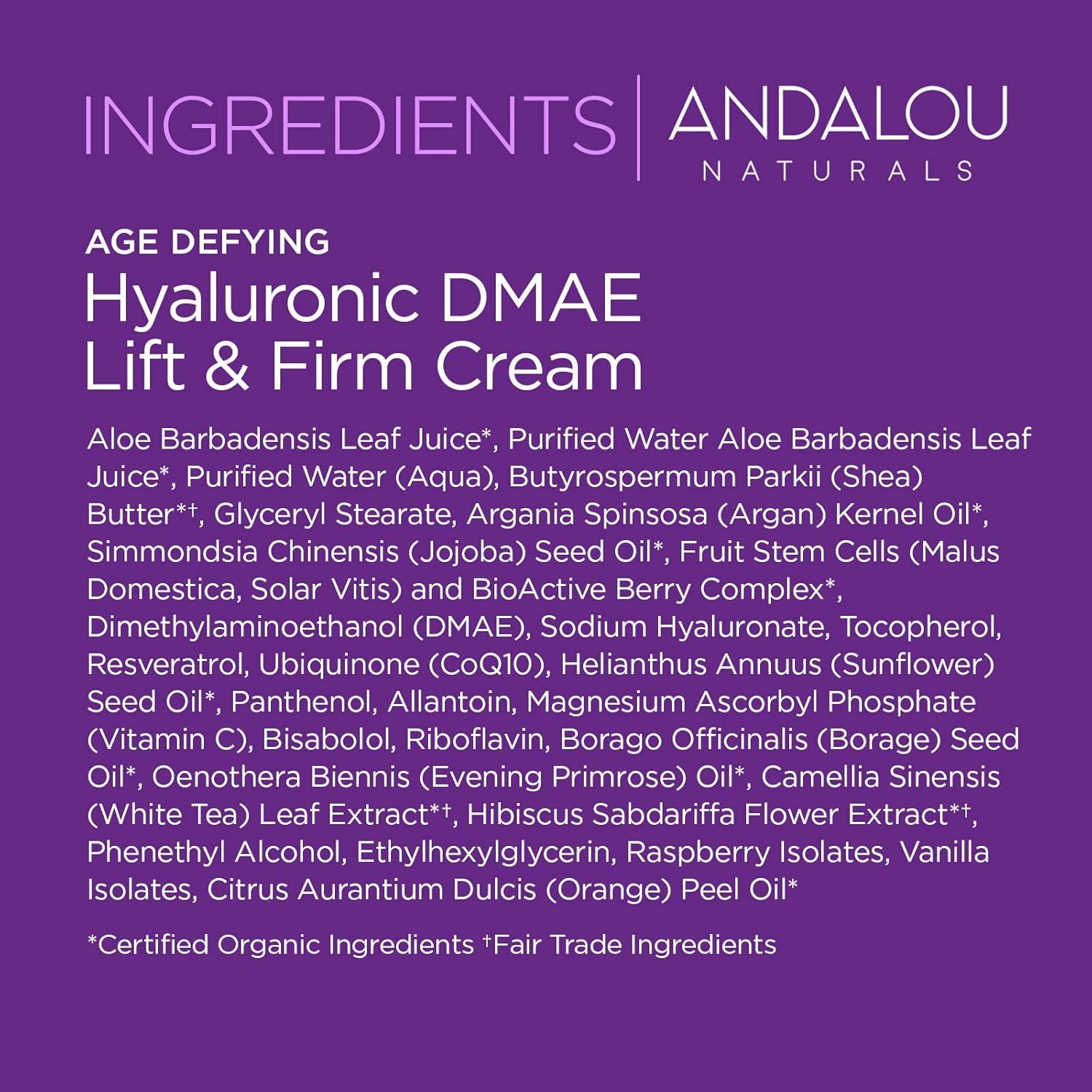 Crema Hidratante Facial Andalou Naturals 48 g Antienvejecimiento