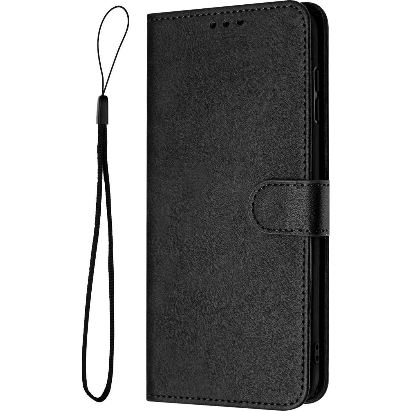 Funda de cuero PU Kukoufey para Nothing CMF Phone 1 - Negra