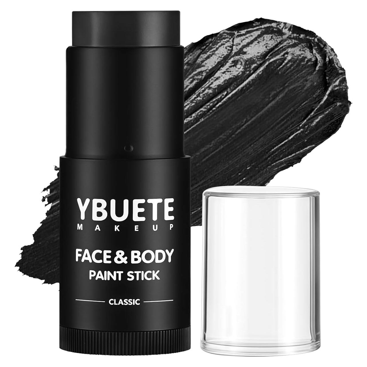 Pintura Facial y Corporal Negra YBUETE 60g Cobertura Completa