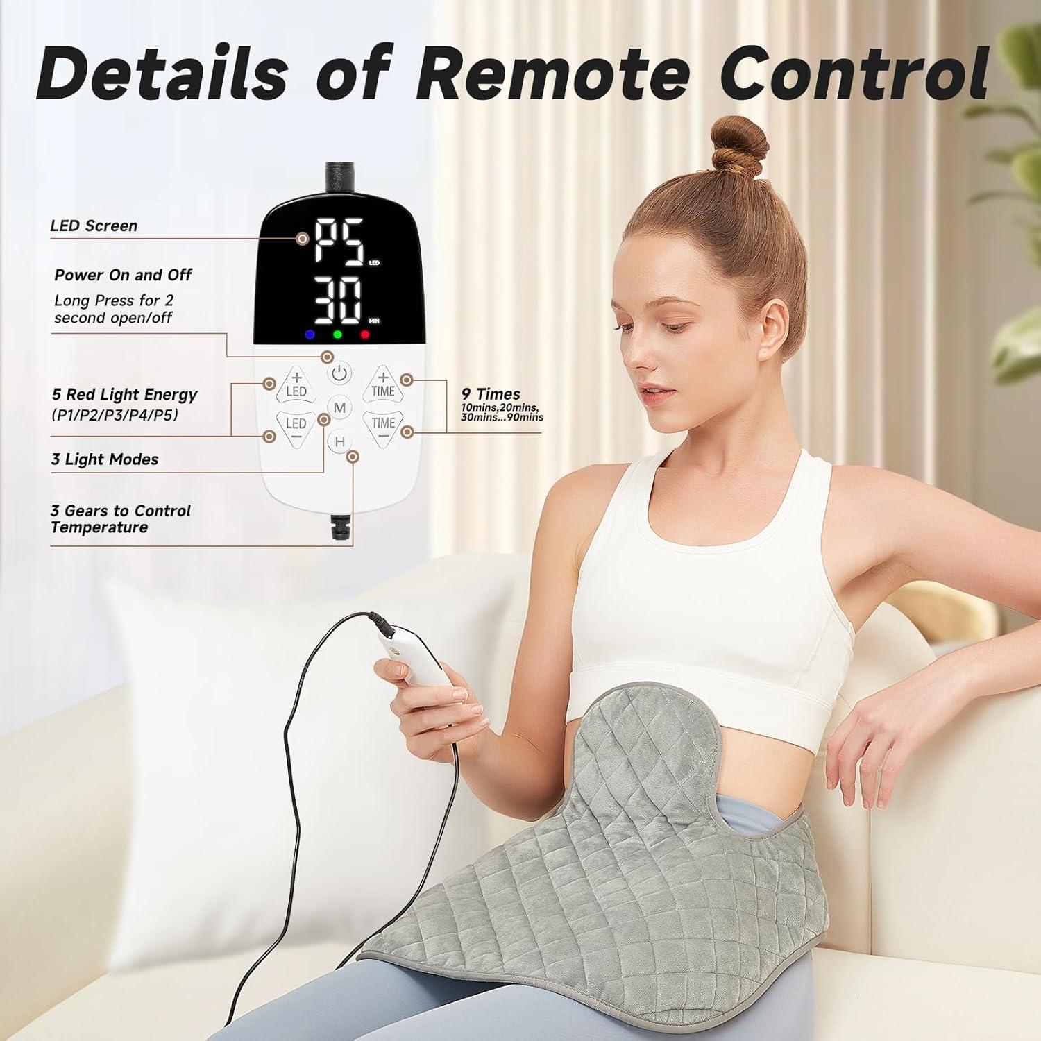 Almohadilla de Terapia de Luz Roja FlaoAito 42.9x42.9cm Infrarroja