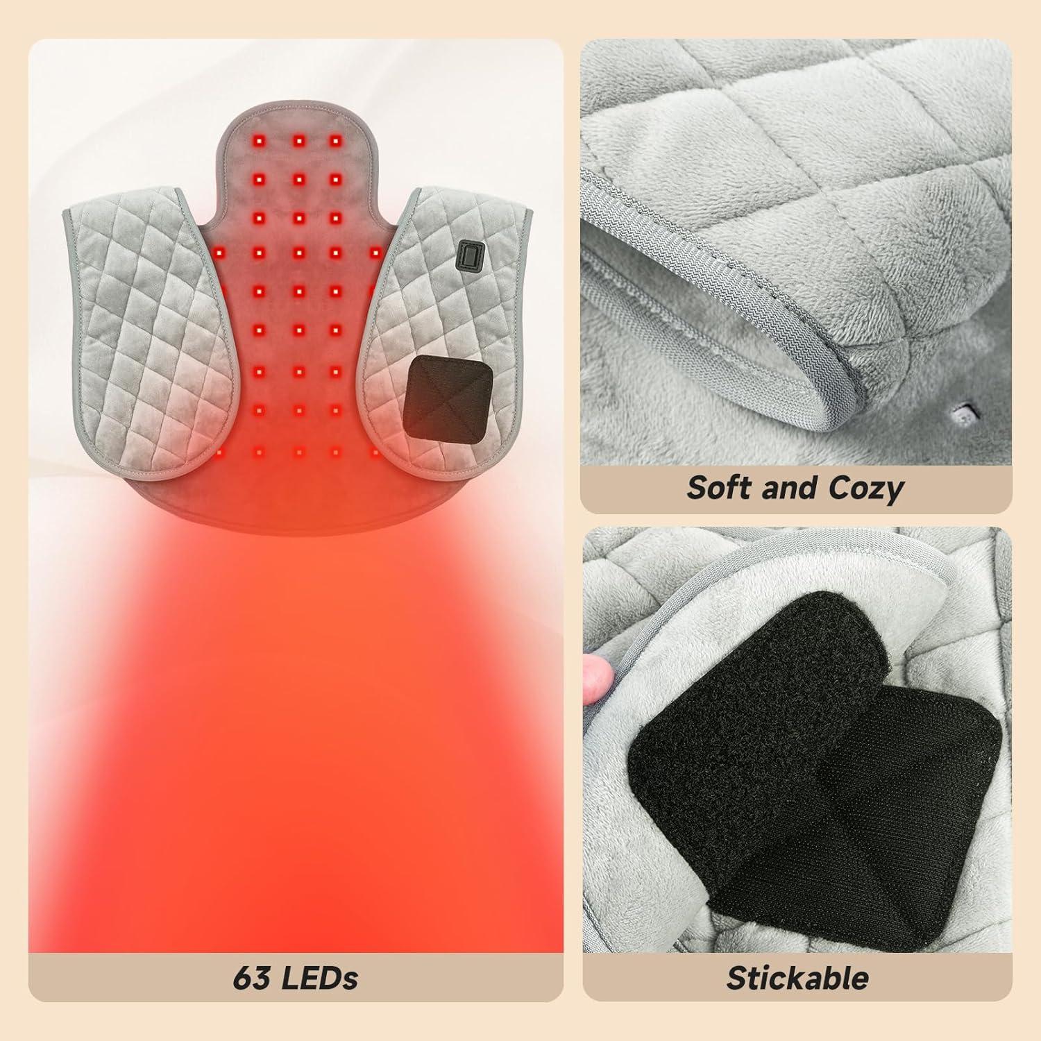 Almohadilla de Terapia de Luz Roja FlaoAito 42.9x42.9cm Infrarroja