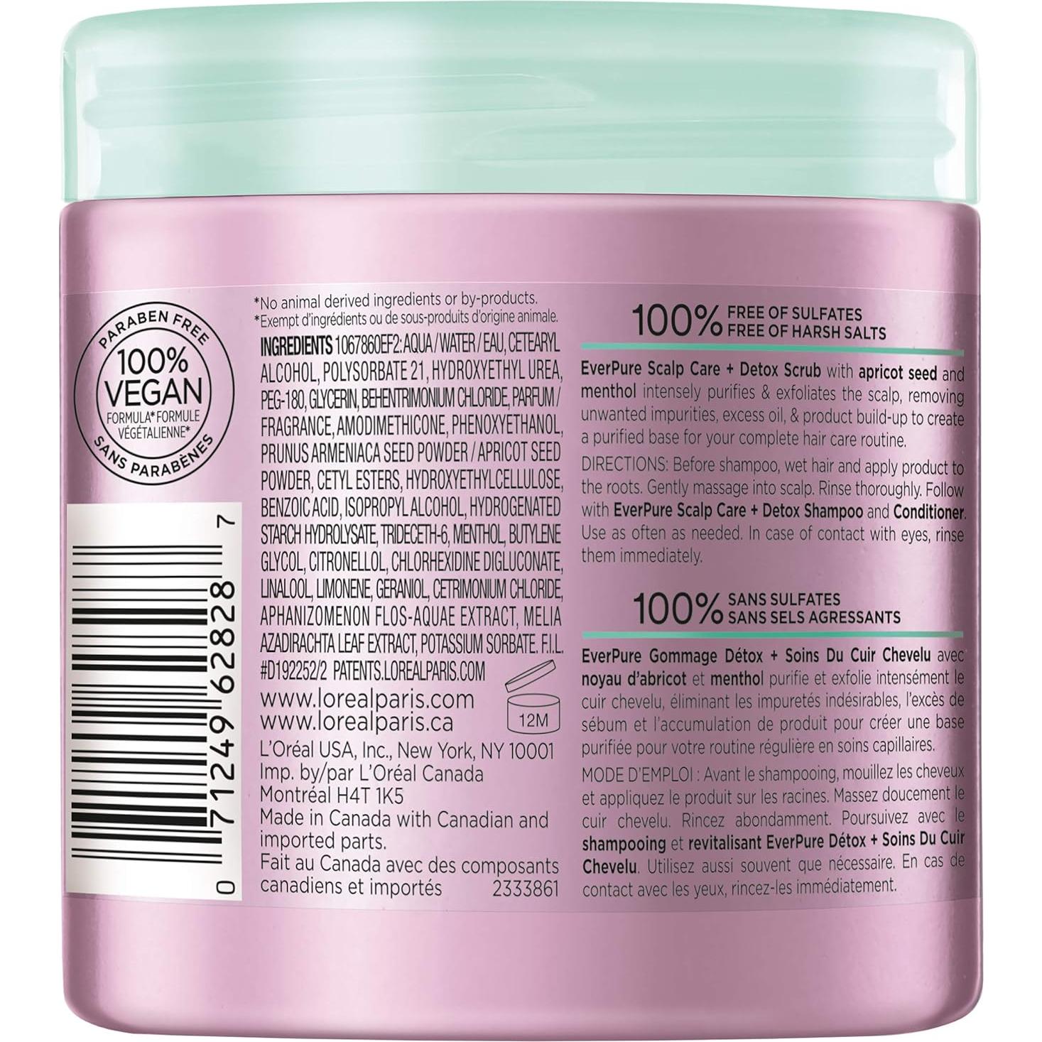 Exfoliante Detox Cuero Cabelludo L'Oreal Paris 236.6 ml