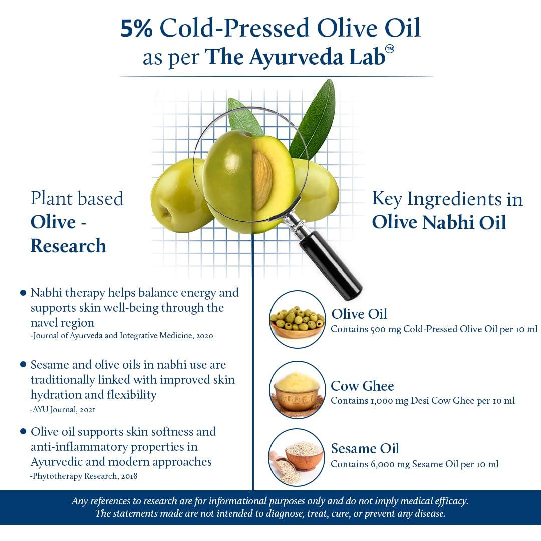 Aceite de Ombligo Ayurvédico Blue Nectar 9.8 ml con Ghee y Oliva