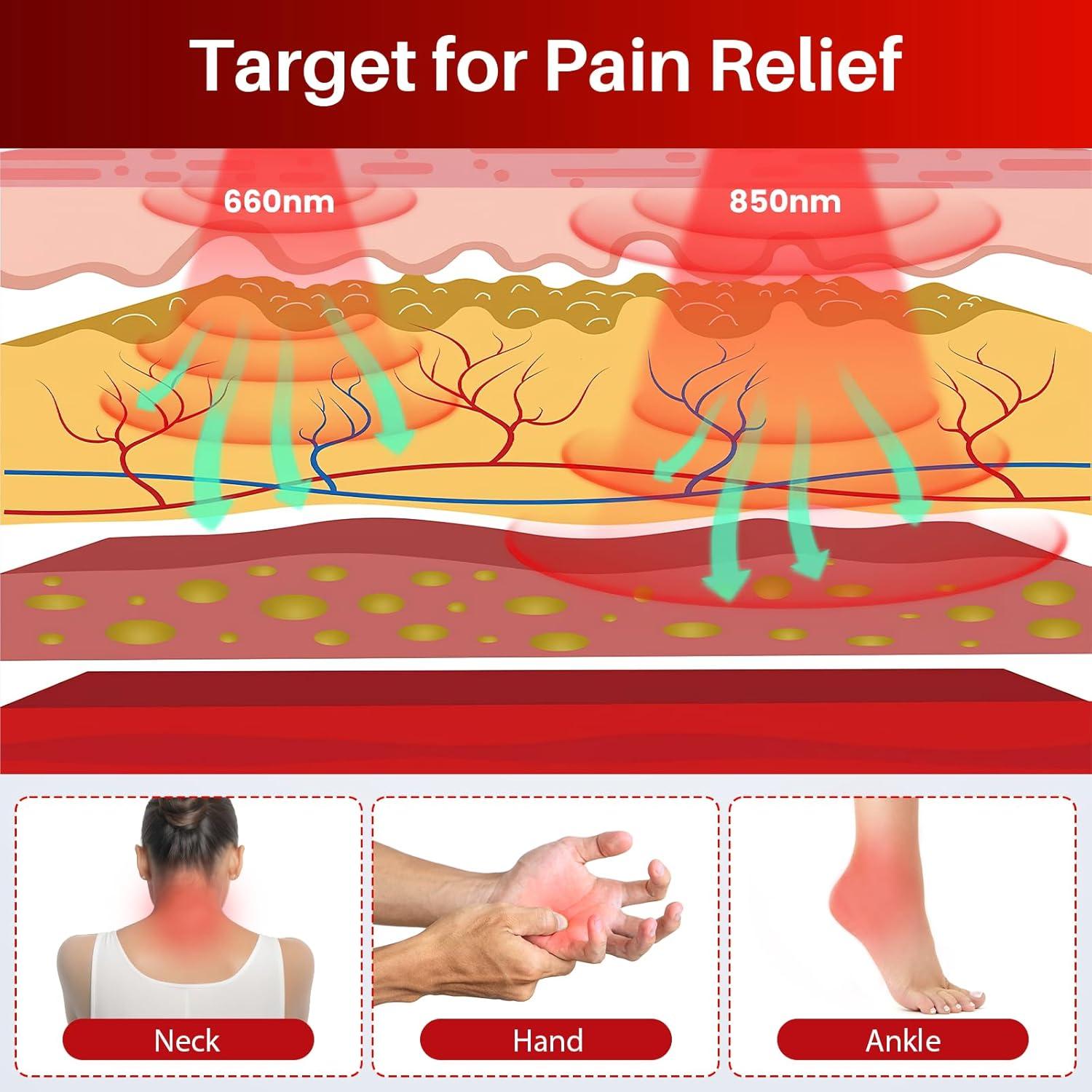 Faja de Luz Roja Comfytemp 94 cm para Alivio de Dolor