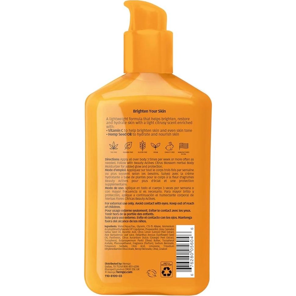 Suero Corporal Hempz Flor de Cítricos con Vitamina C 250 ml