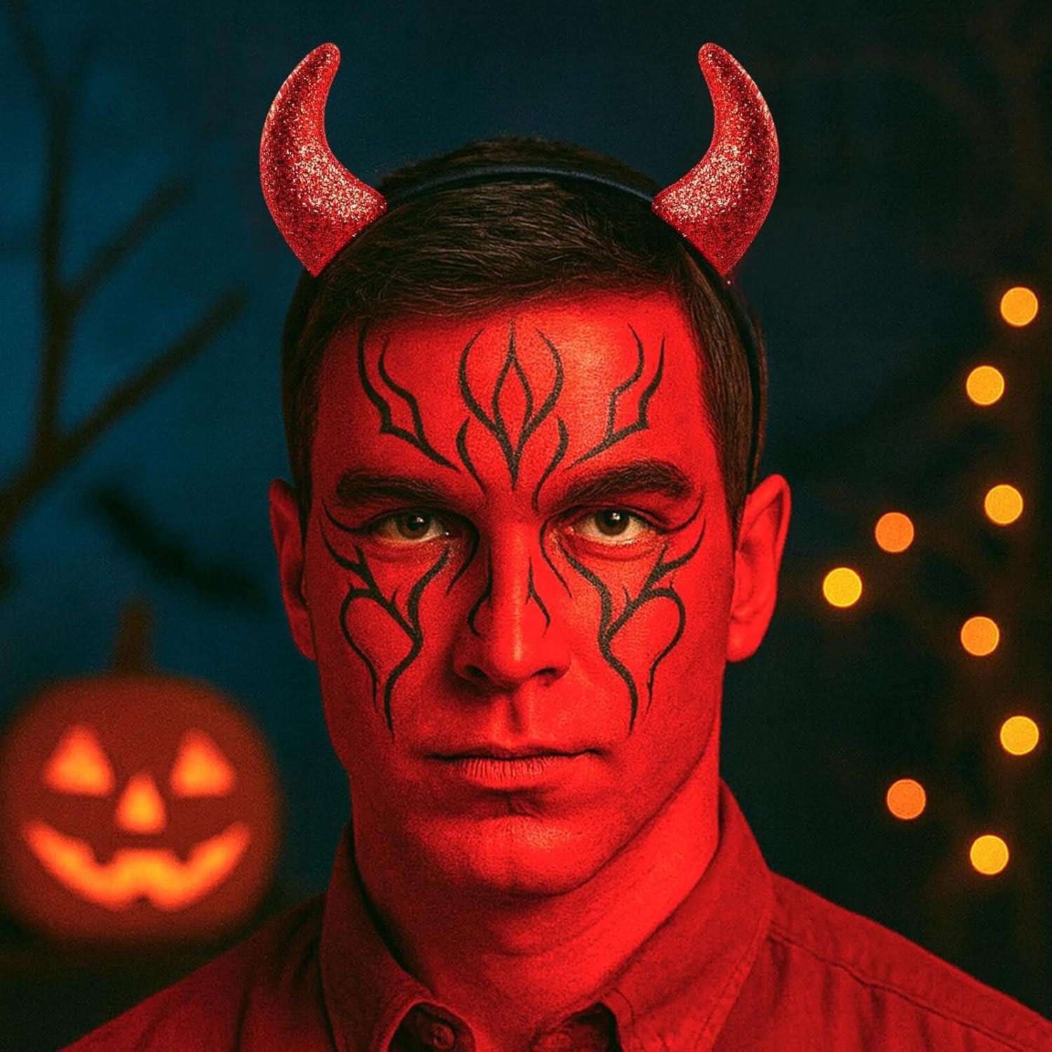 Kit de Maquillaje Halloween Mysense con Diadema de Diablo