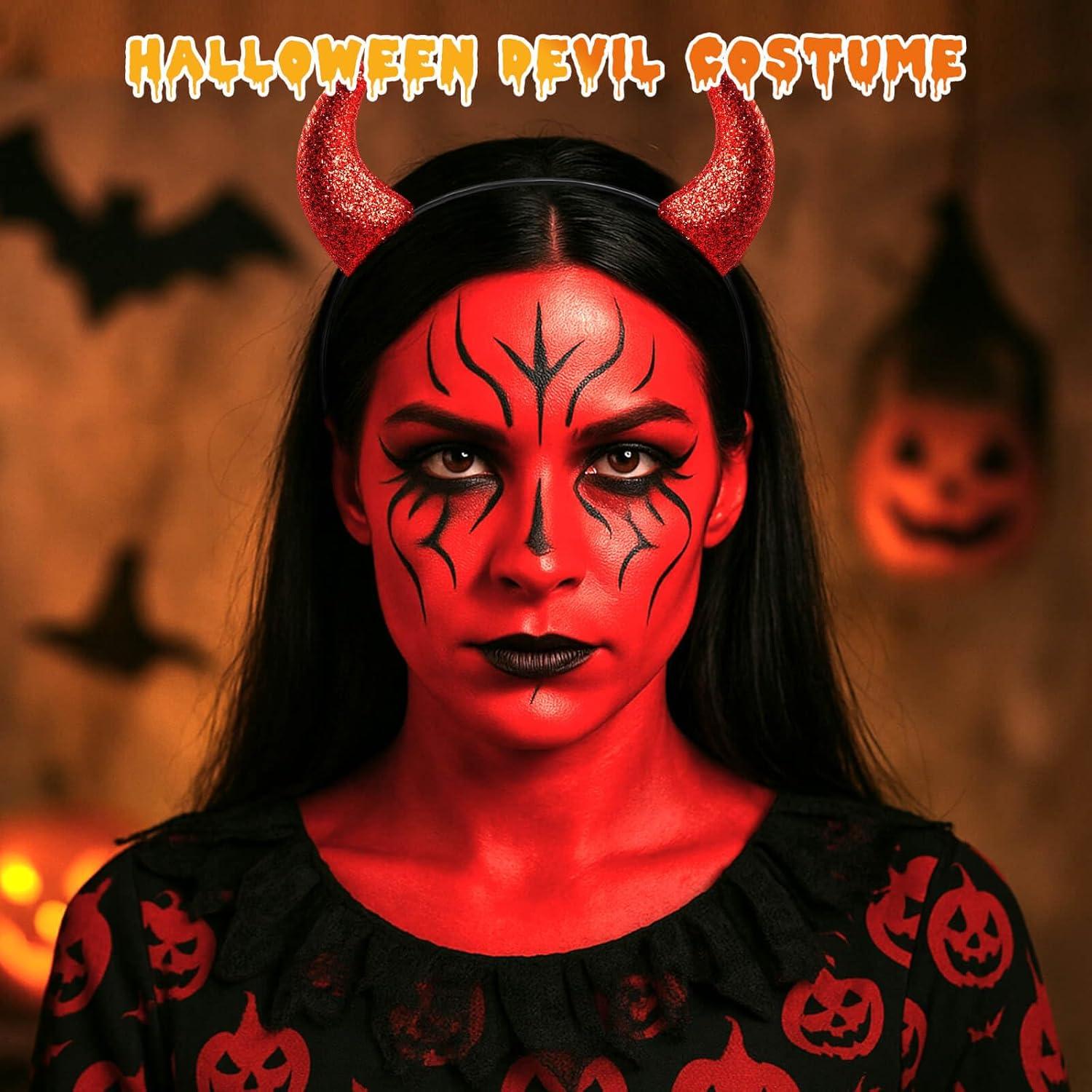 Kit de Maquillaje Halloween Mysense con Diadema de Diablo