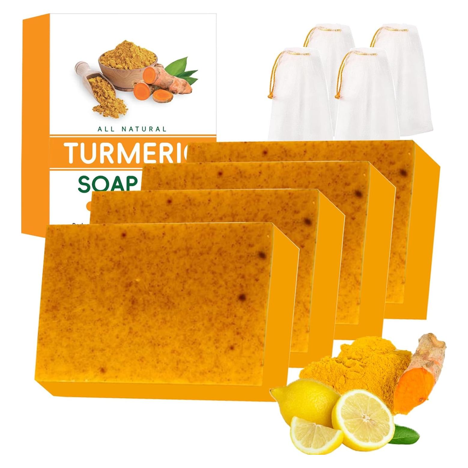 Jabón de Cúrcuma y Limón Kojic FITactic - 3 Piezas 100g
