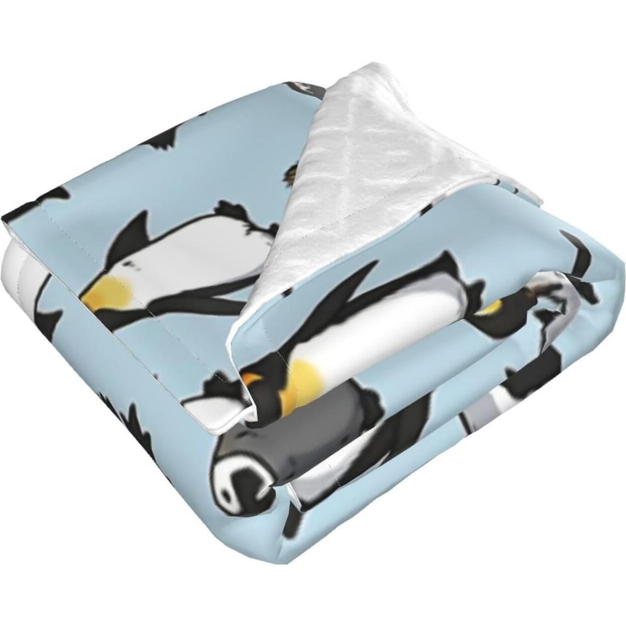 Manta Suave para Bebé ZGHQHCDRH Pingüino Lindo 76x102 cm