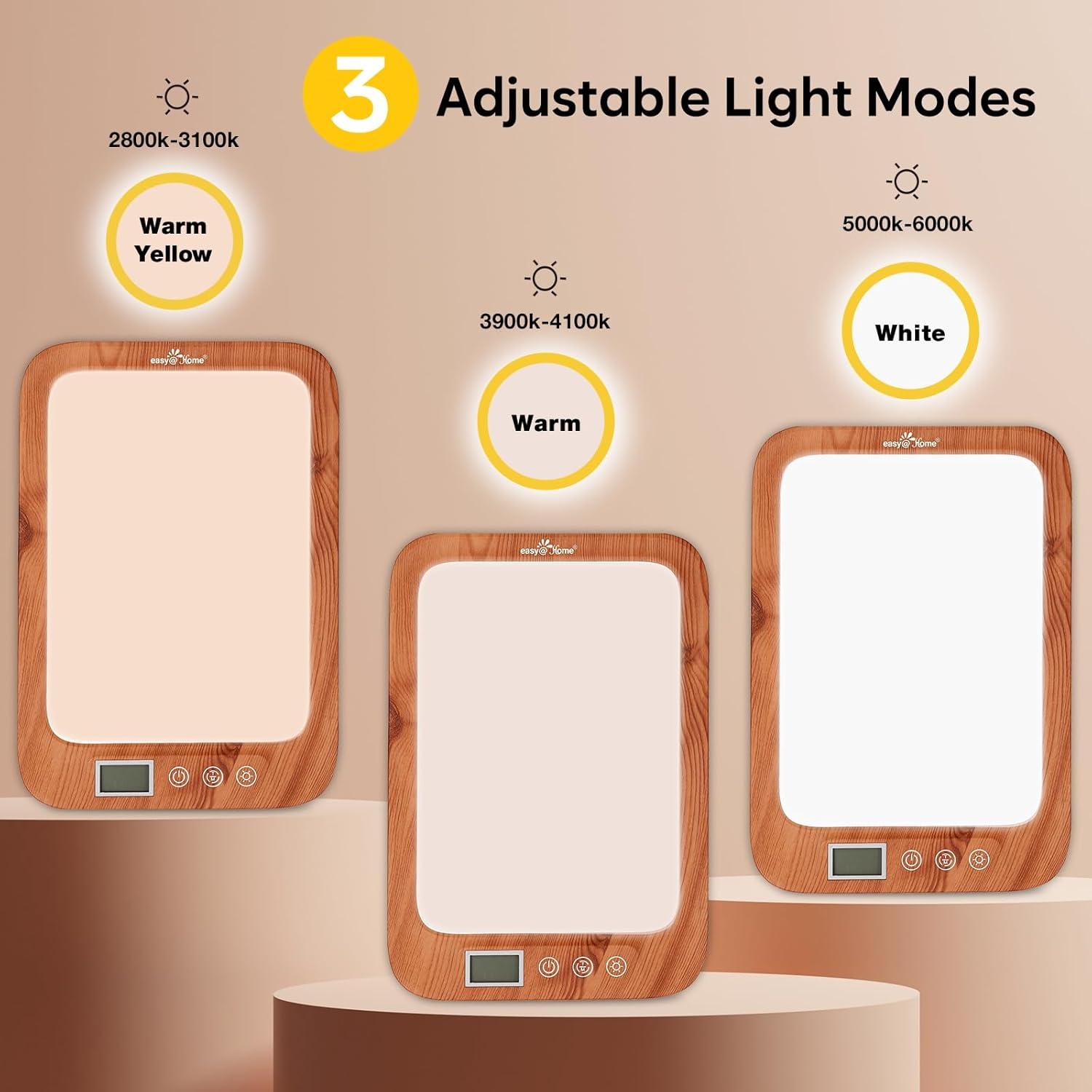 Lámpara de Terapia de Luz Easy@Home ELT-492-WG 10000 Lux