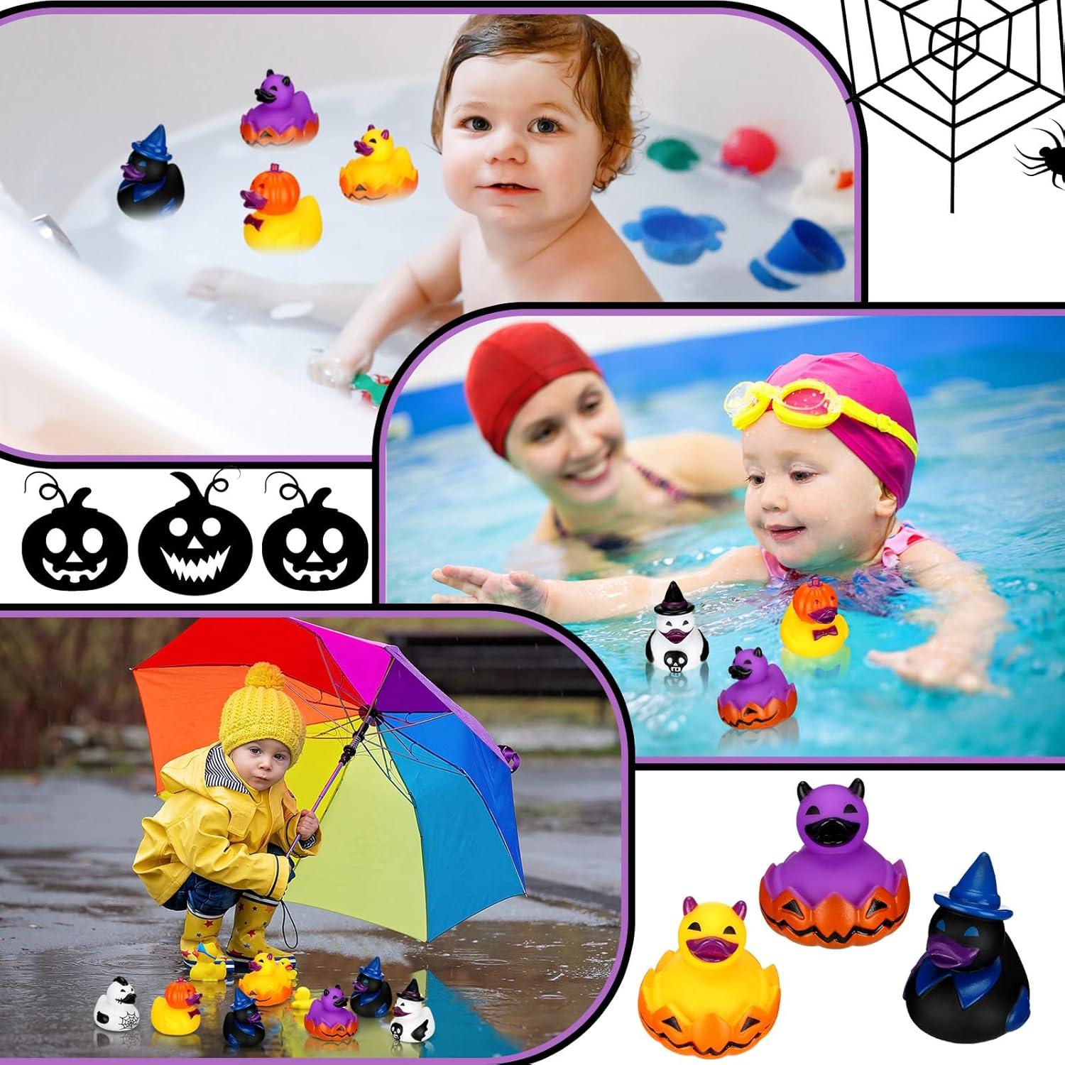 Patitos de Goma Halloween 36 Pcs Honoson - Juguetes de Baño