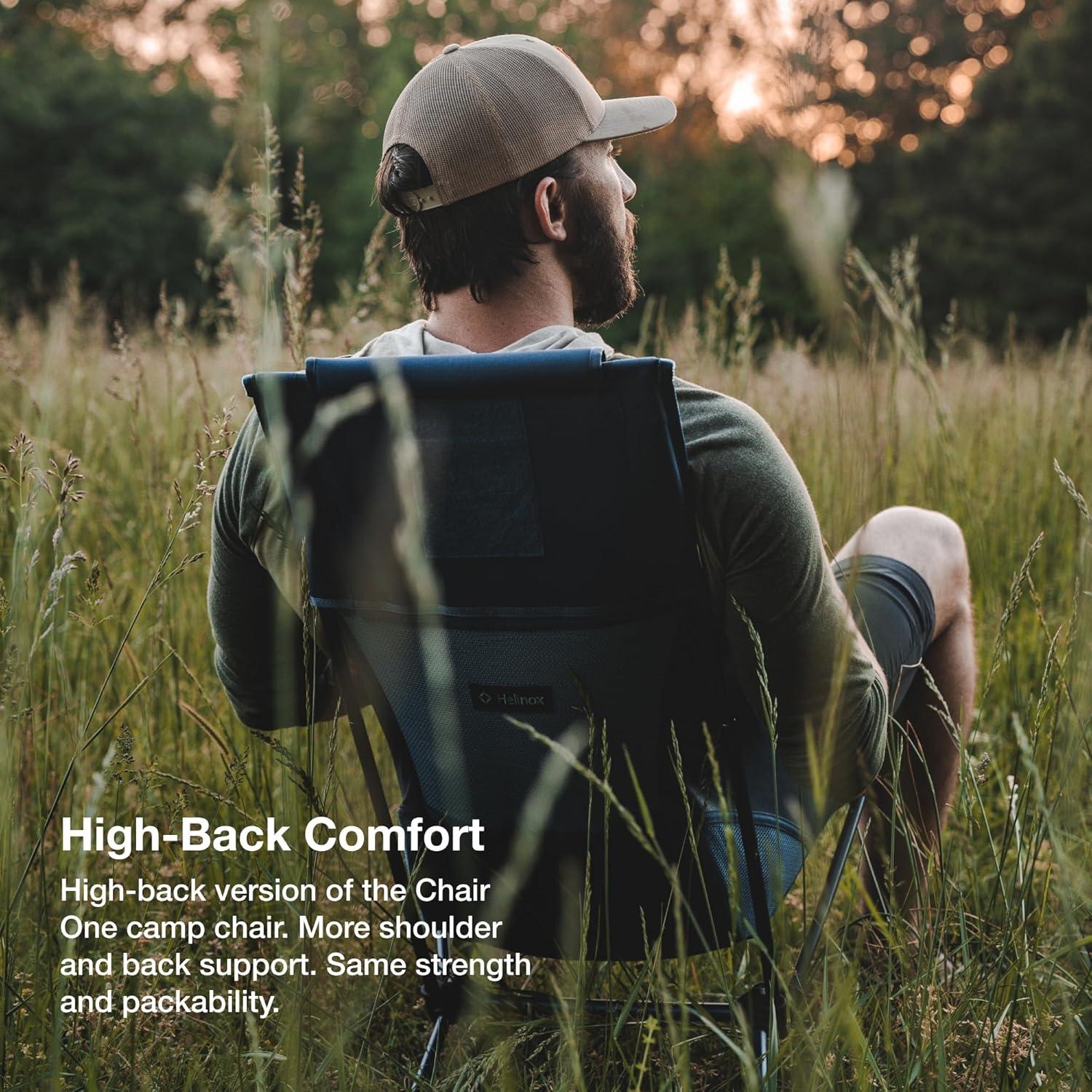 Silla Helinox Dos Ultraligera Plegable con Respaldo Alto