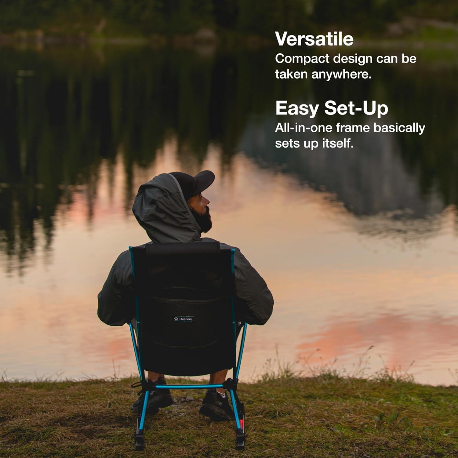 Silla Helinox Dos Ultraligera Plegable con Respaldo Alto