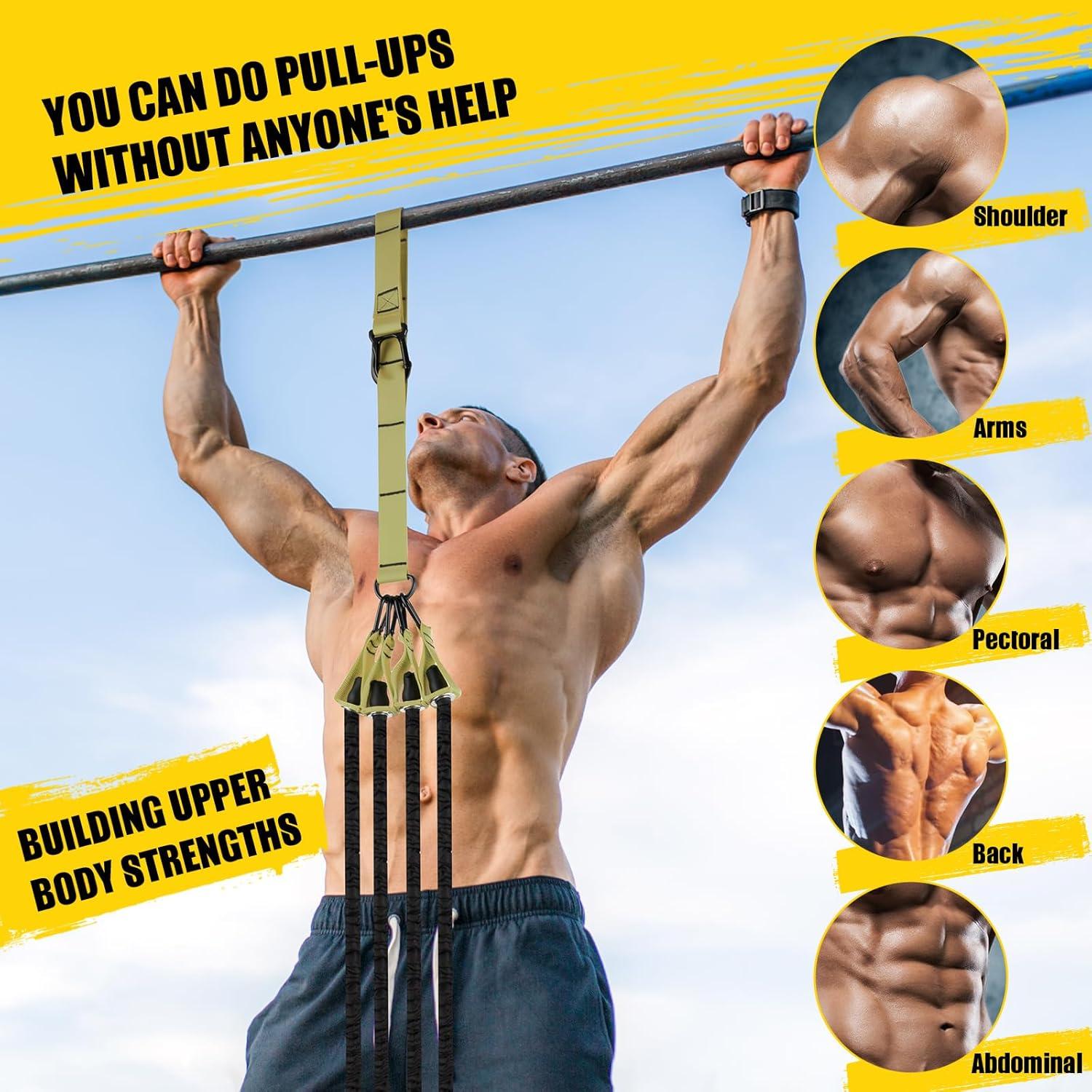 Bandas de Asistencia para Dominadas COFOF Ajustables 127 kg