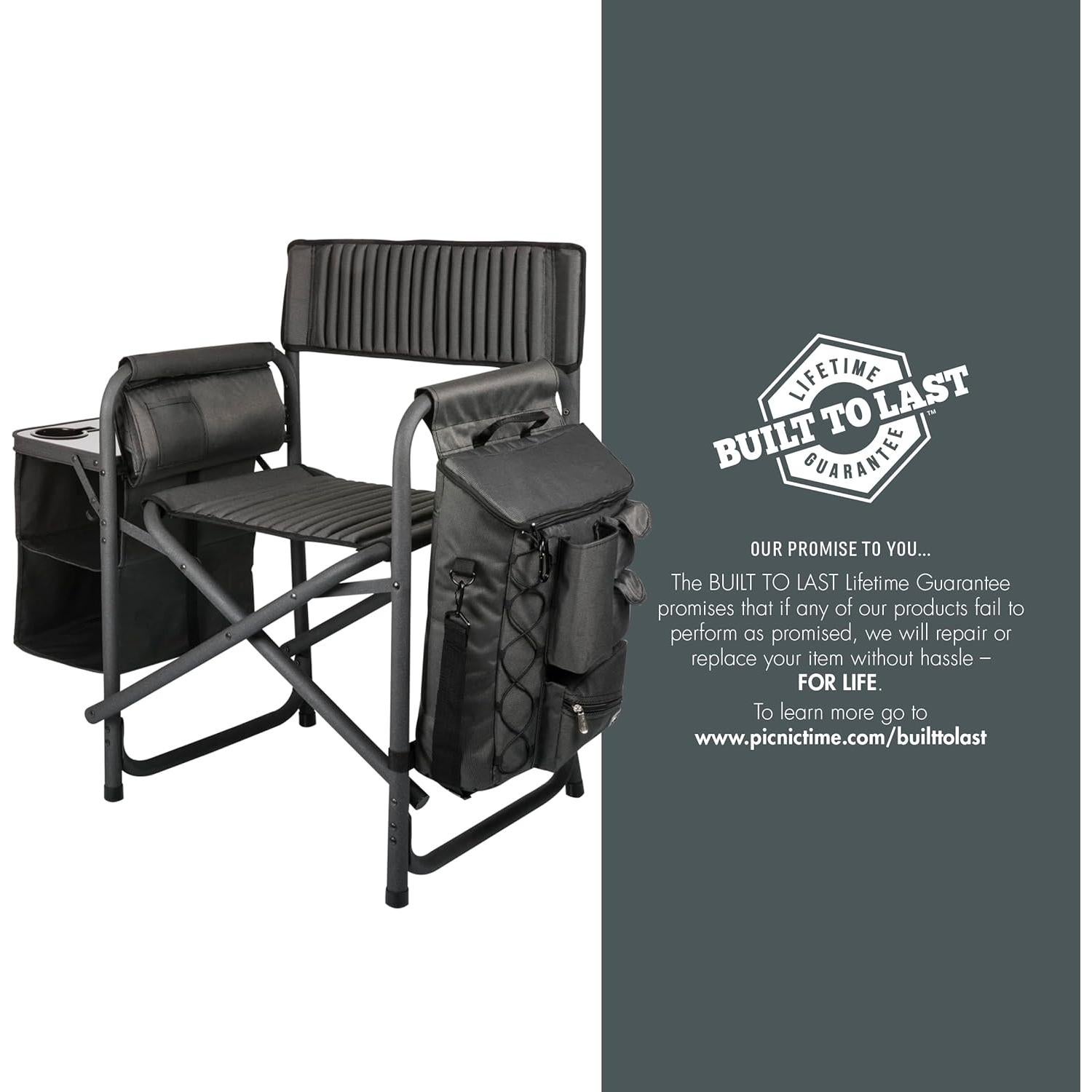 Silla de Camping Picnic Time Fusion con Enfriador y Mesa