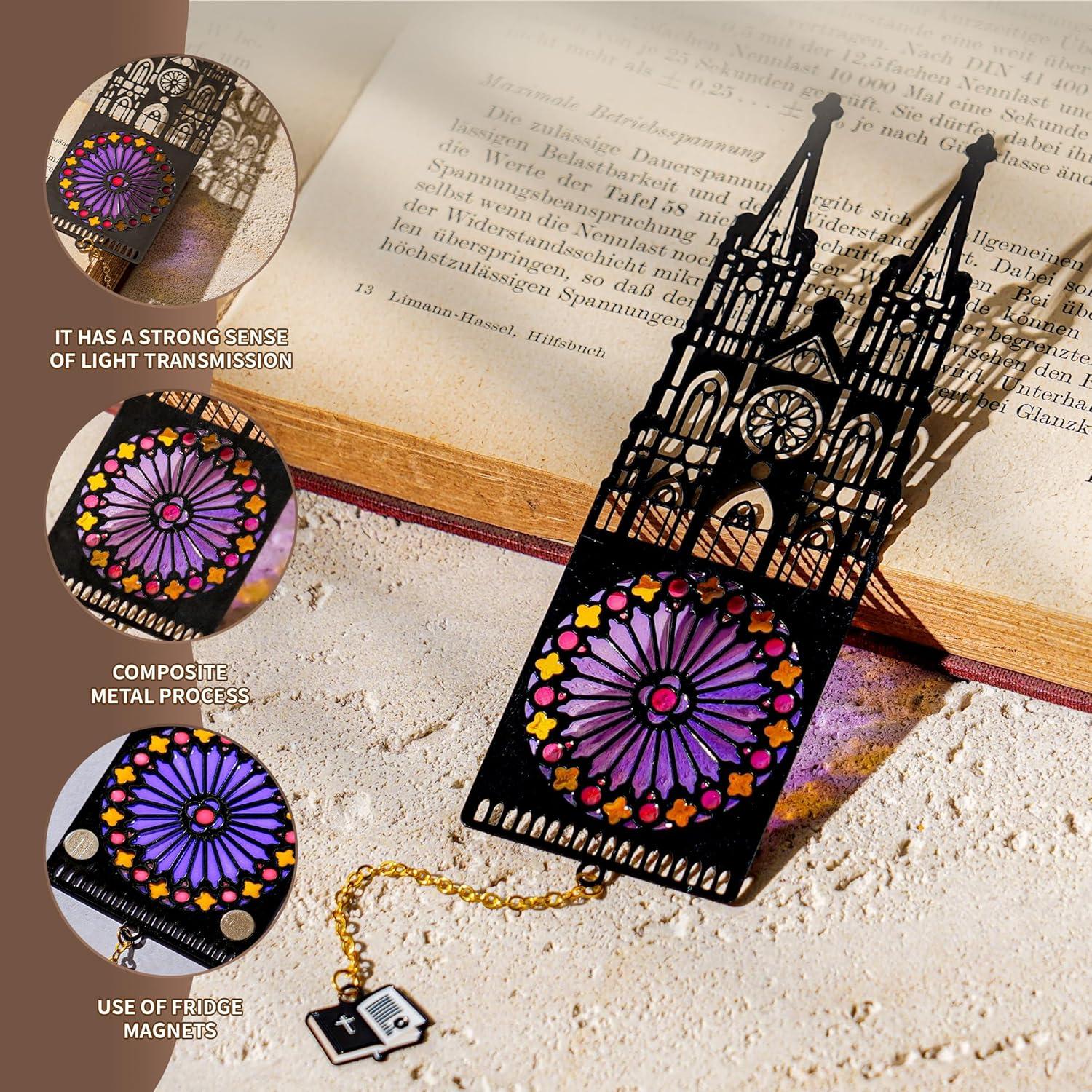 Marcador de Biblia DORWBIAO Iglesia Sagrada Negro 14.99x6.1cm