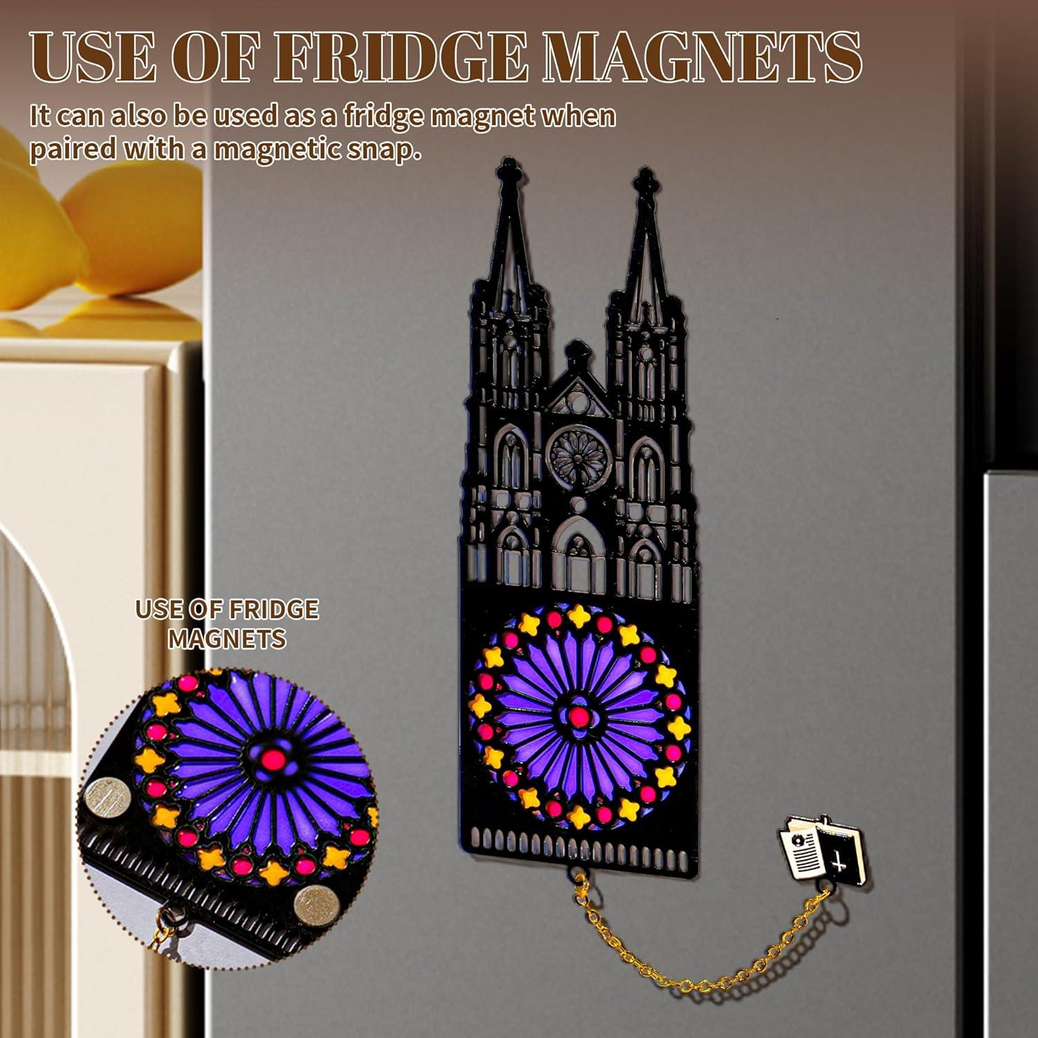 Marcador de Biblia DORWBIAO Iglesia Sagrada Negro 14.99x6.1cm