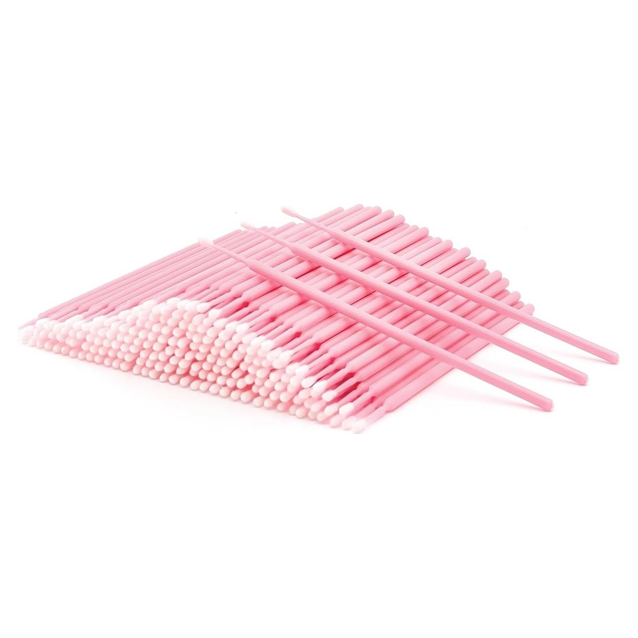 200 Pinceles Micro i-Laesh Rosa para Extensiones de Pestañas