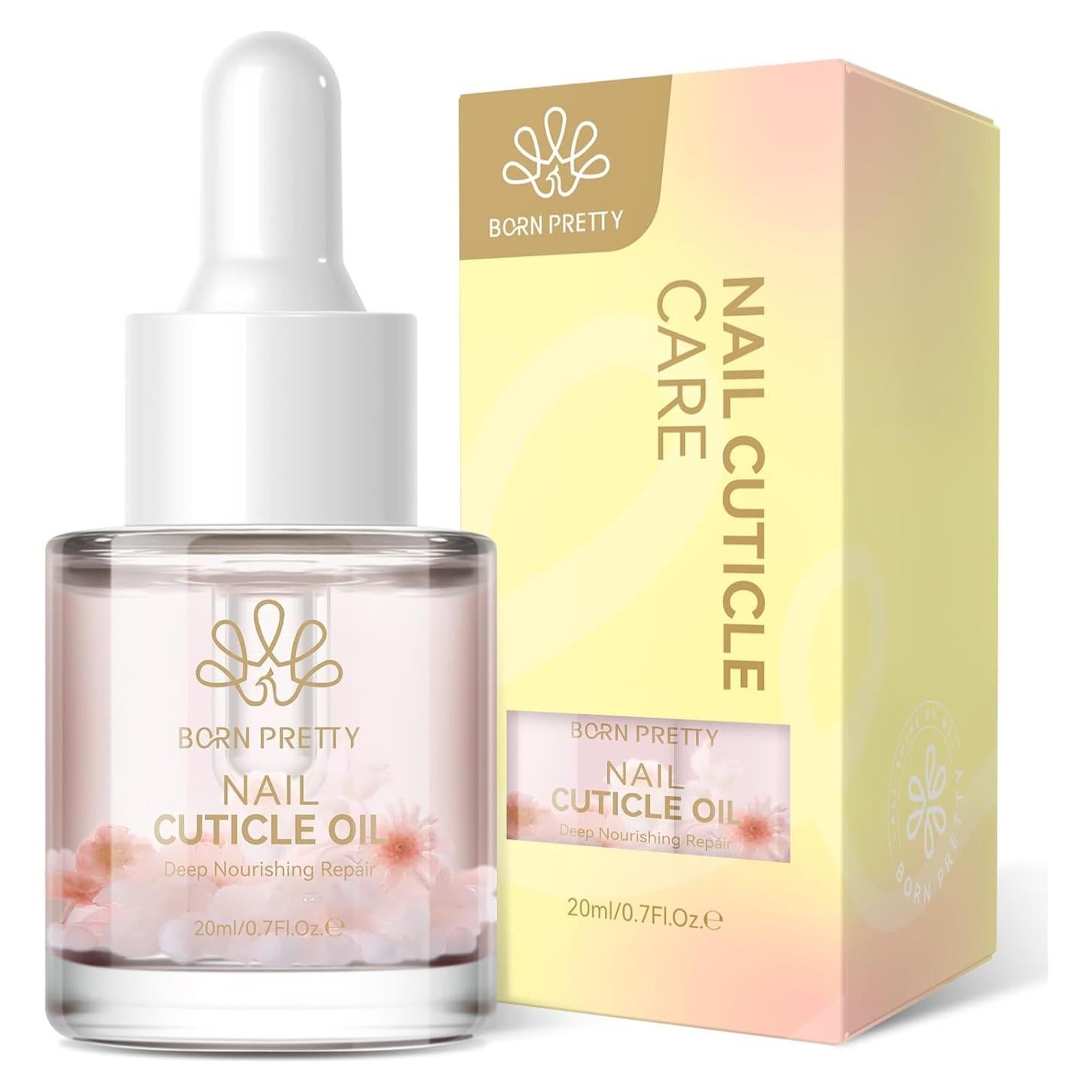 Aceite para Cutículas Born Pretty 20ML con Flores Reales