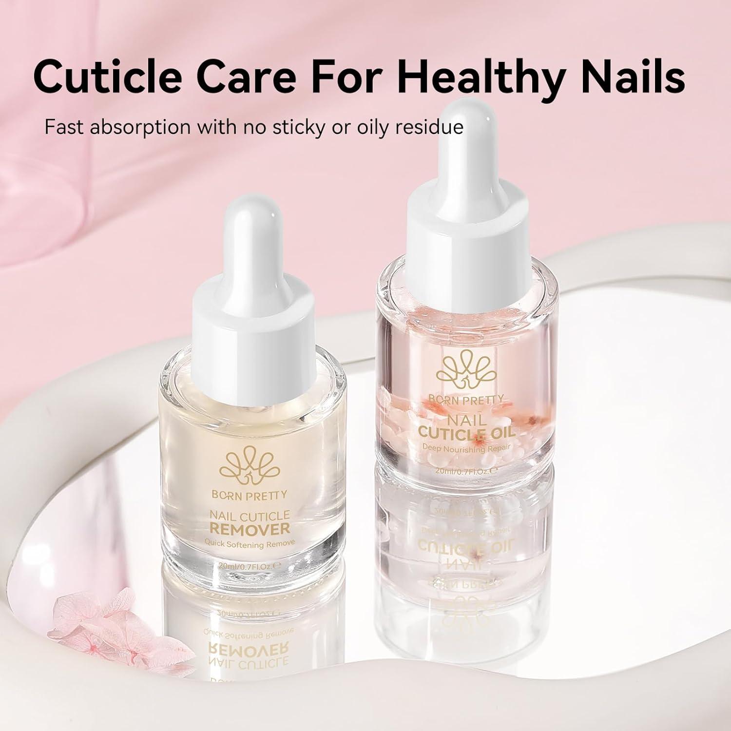 Aceite para Cutículas Born Pretty 20ML con Flores Reales