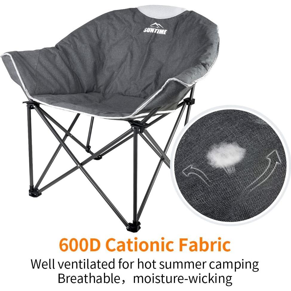 Silla Plegable Suntime ST203AFT-5 Acolchada para Camping