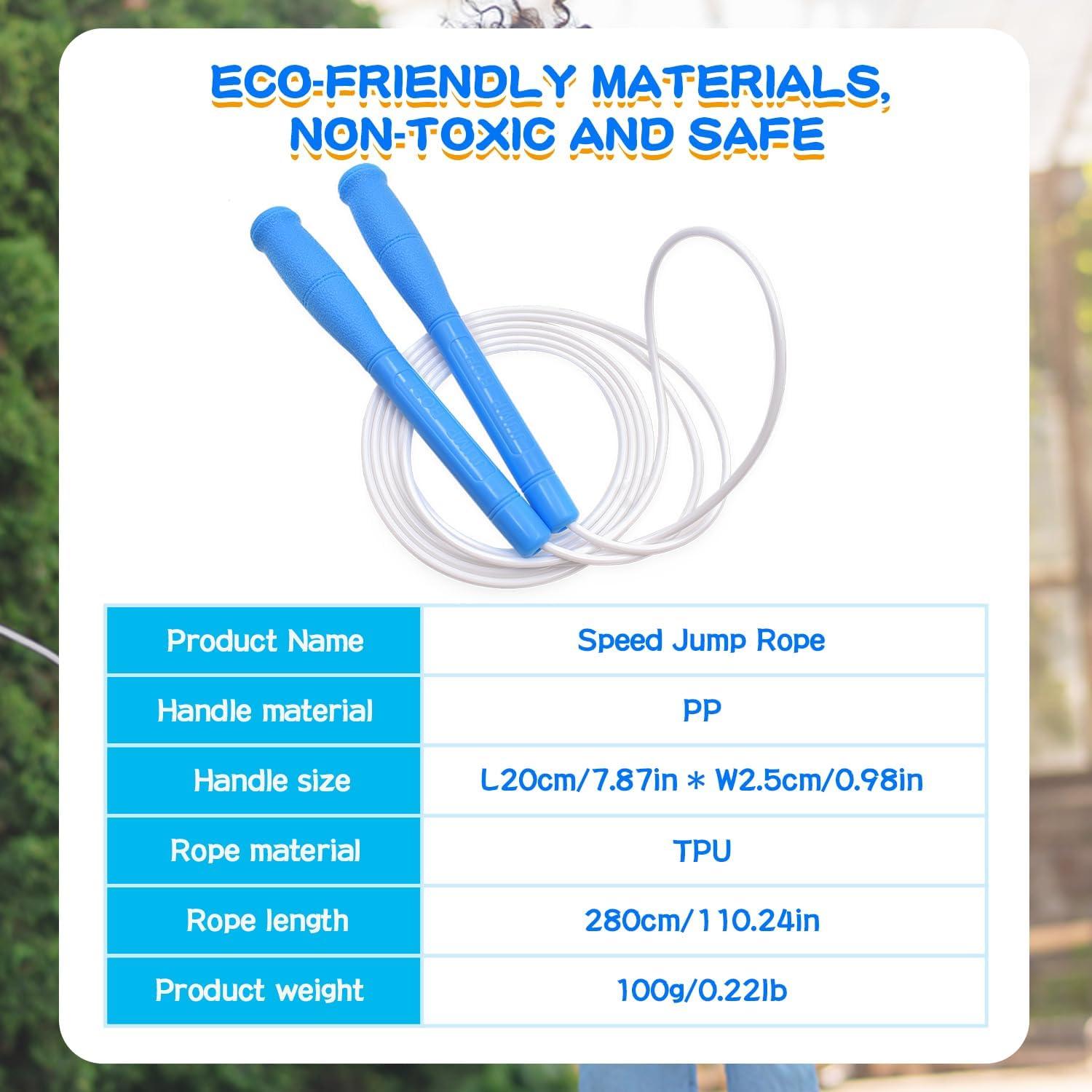 Cuerda de Salto Ajustable FEELCAT 2.8m Verde para Fitness