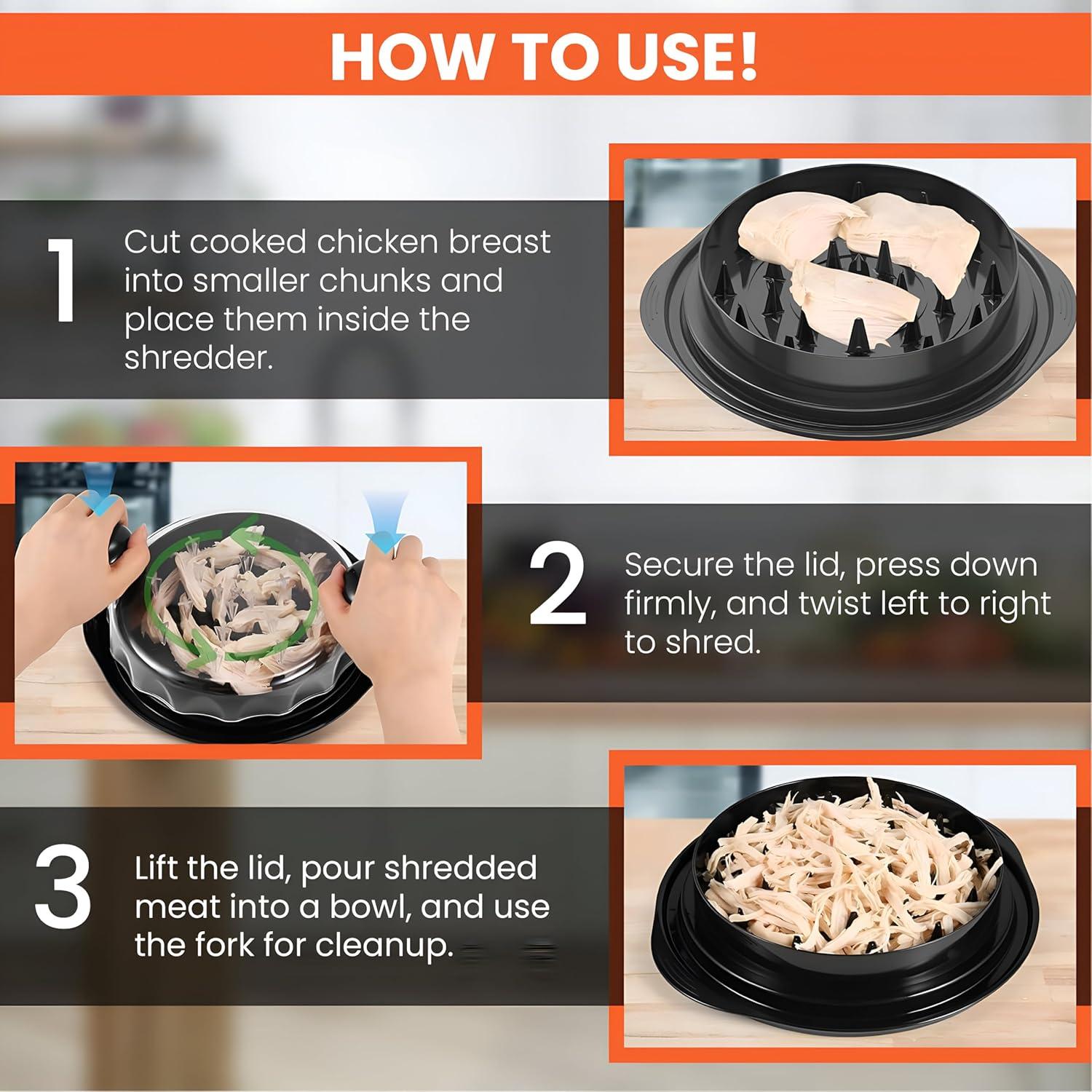 Desmenuzador de Pollo SWISSTON 25.4 cm Antideslizante BPA Free