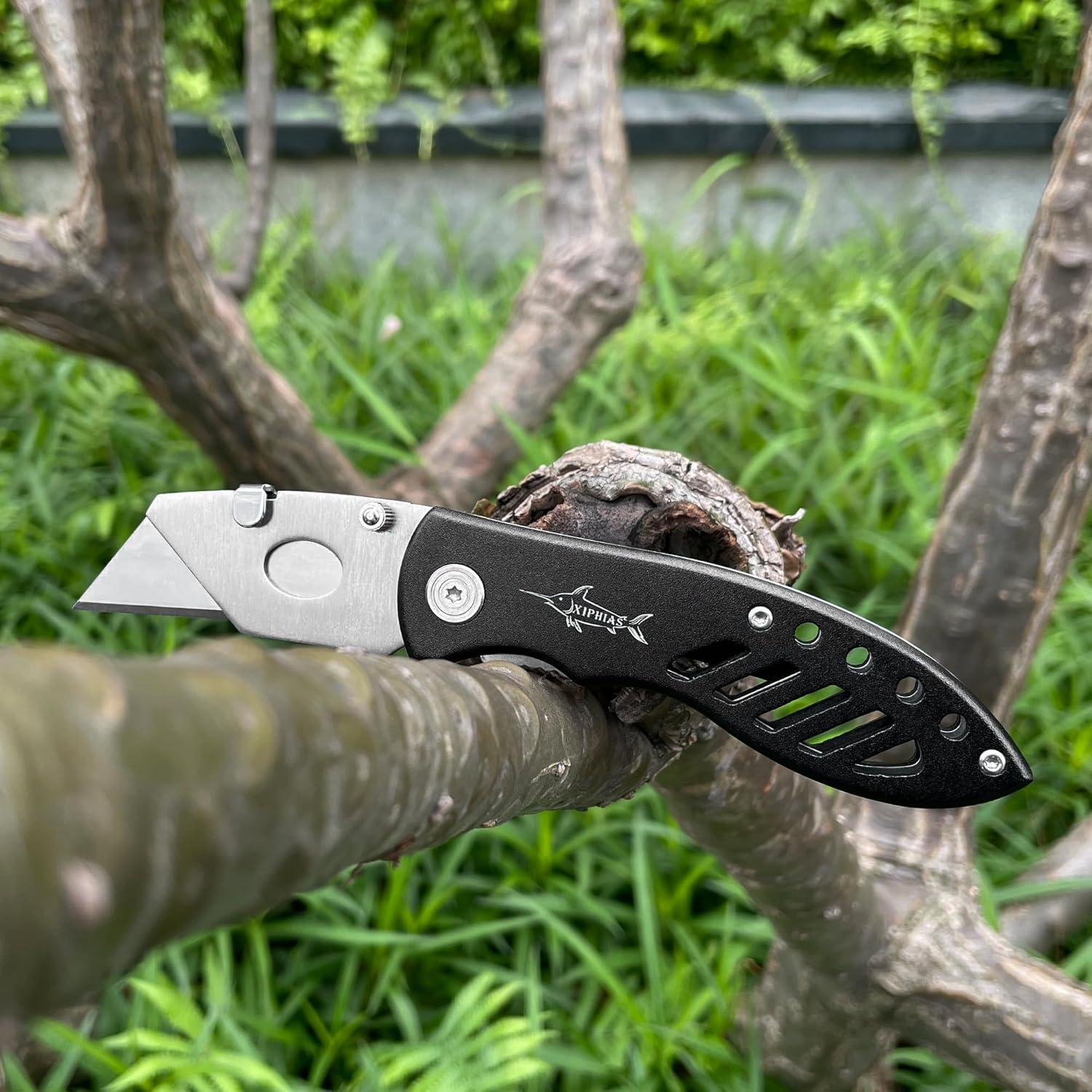 Cuchillo Utility Plegable XIPHIAS X-UPK004 con 5 Cuchillas