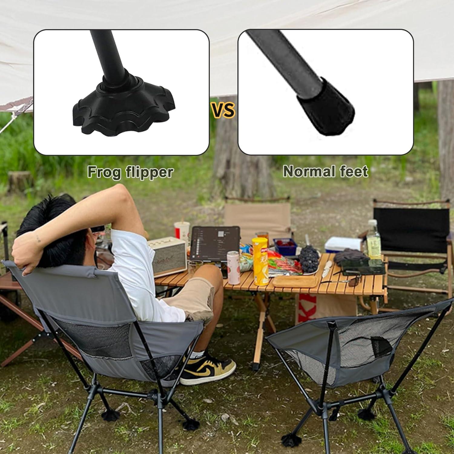 Silla de Camping IEJ Plegable Ultraligera Respaldo Alto