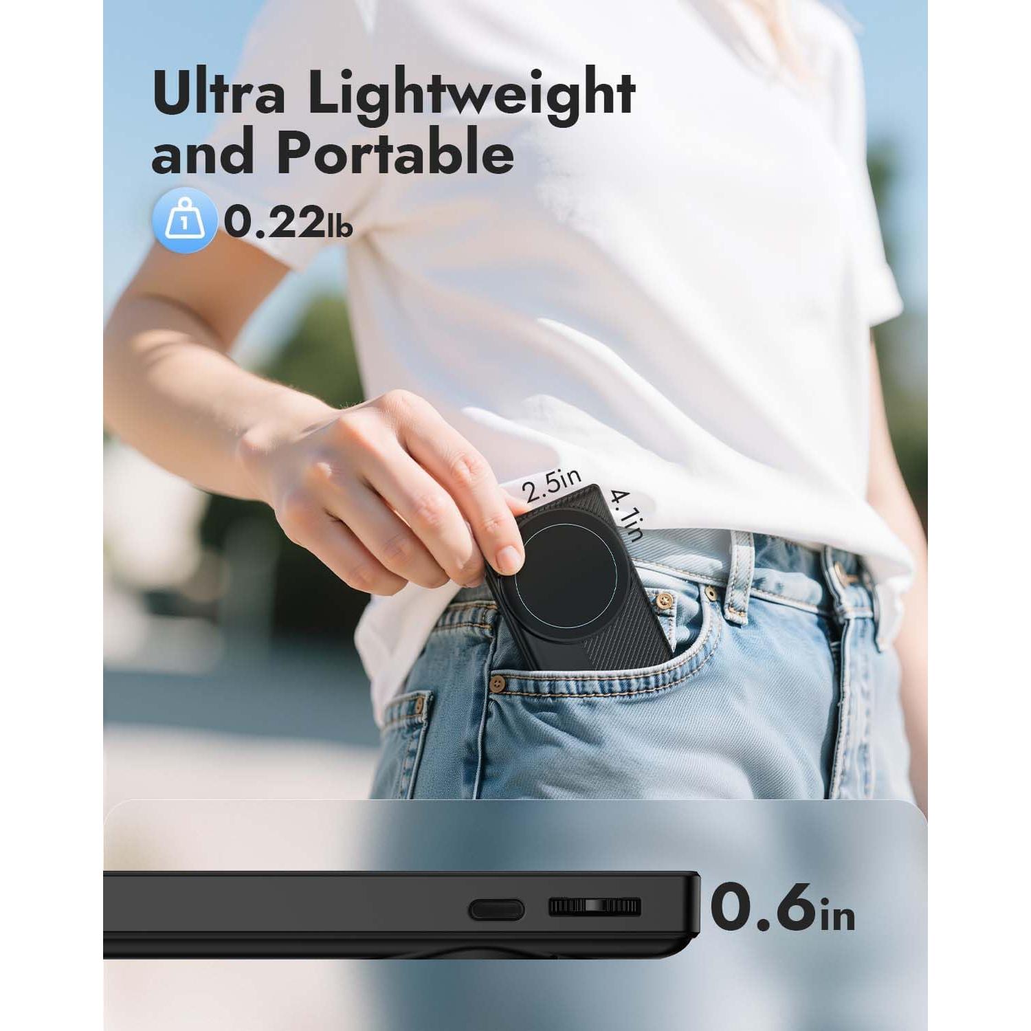 Monitor Selfie Inalámbrico WARDIX 3.97" Magnético Negro