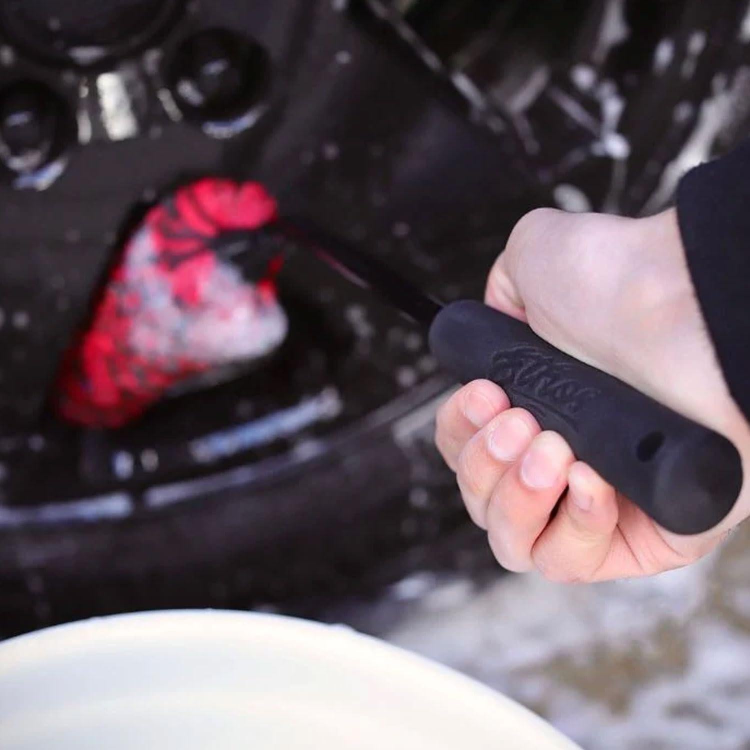 Cepillo Limpiador de Llantas Ethos - Microfibra Suave, Ergonomía