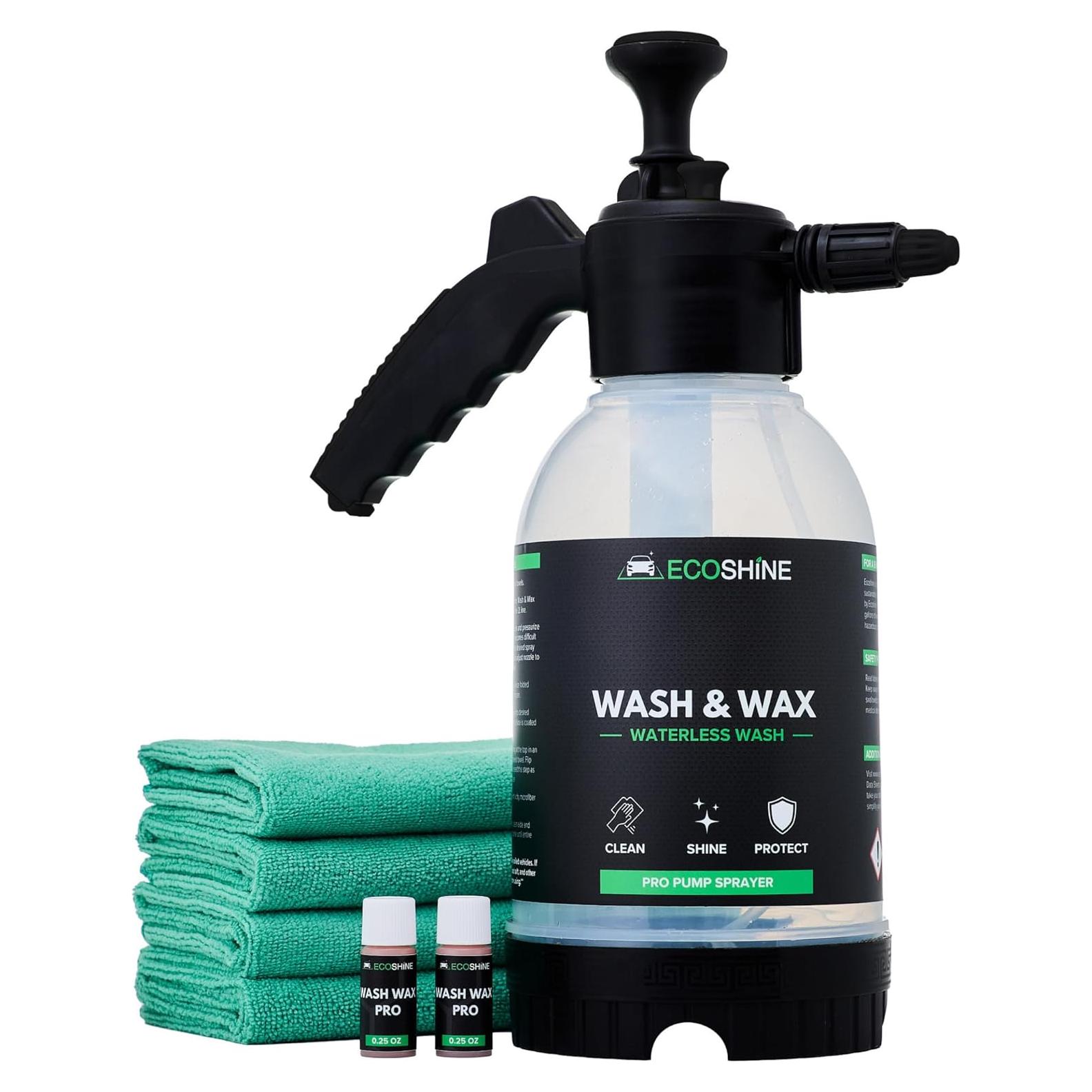 Kit de Lavado de Autos Sin Agua Ecoshine 3.78L con Pulverizador