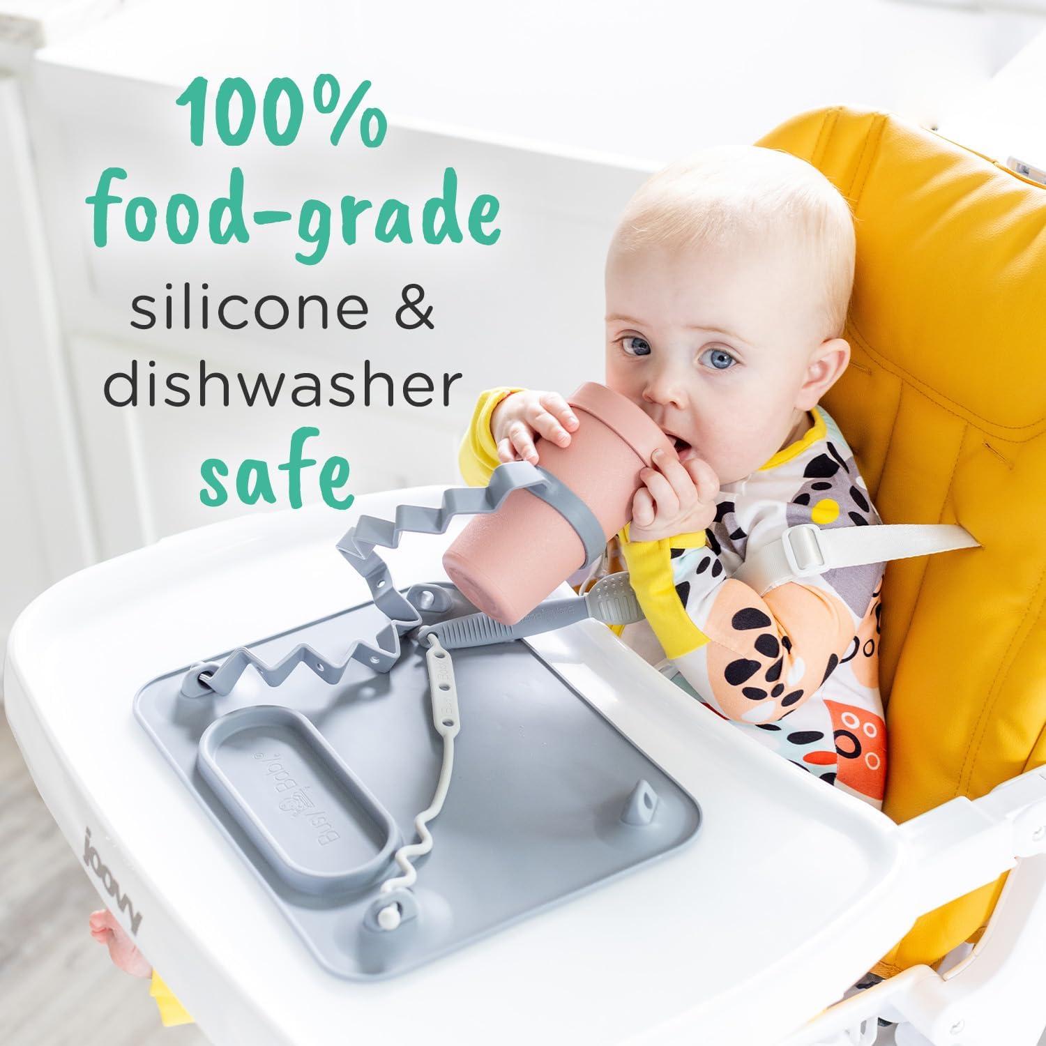 Mata de Silicona BUSY BABY Azul con Ventosas Mejoradas 21.6x29.2cm