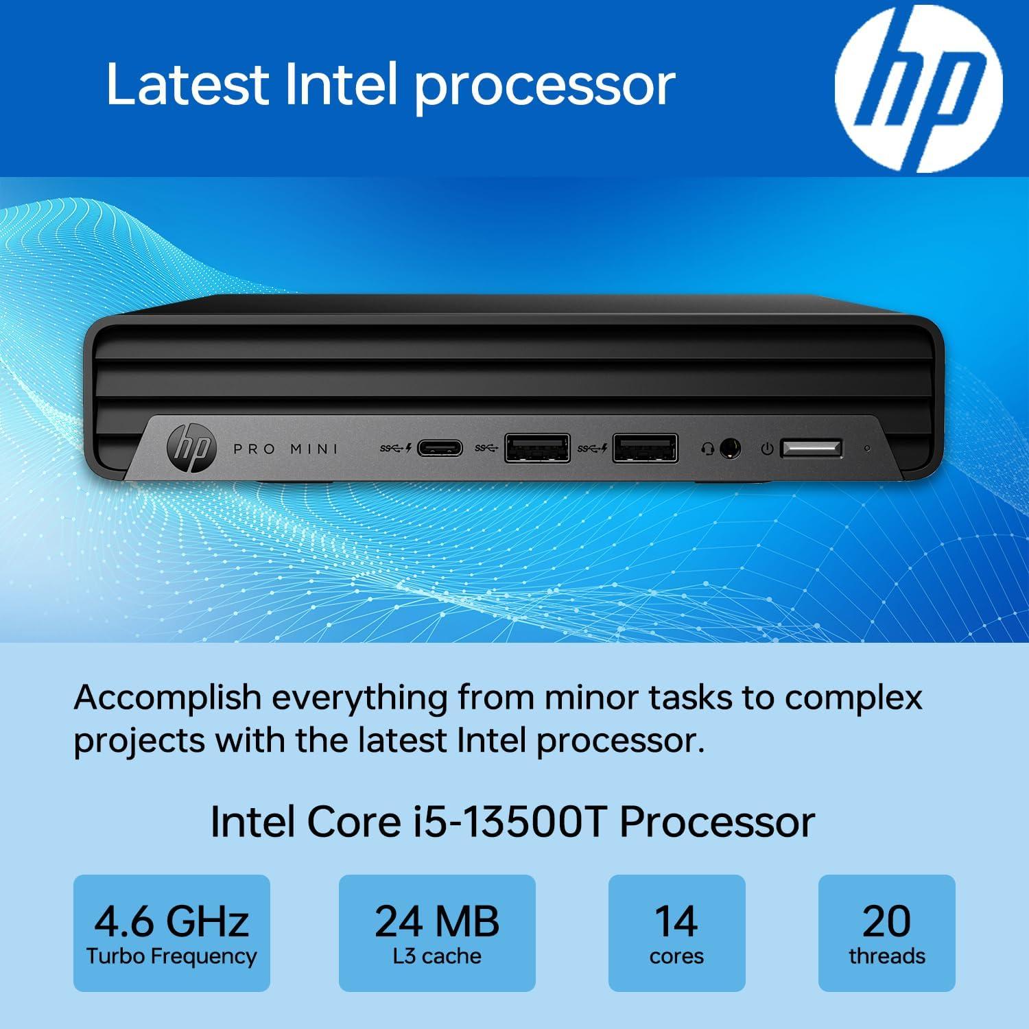 HP ProDesk 400 G9 Mini PC i5-13500T 16GB RAM 256GB SSD