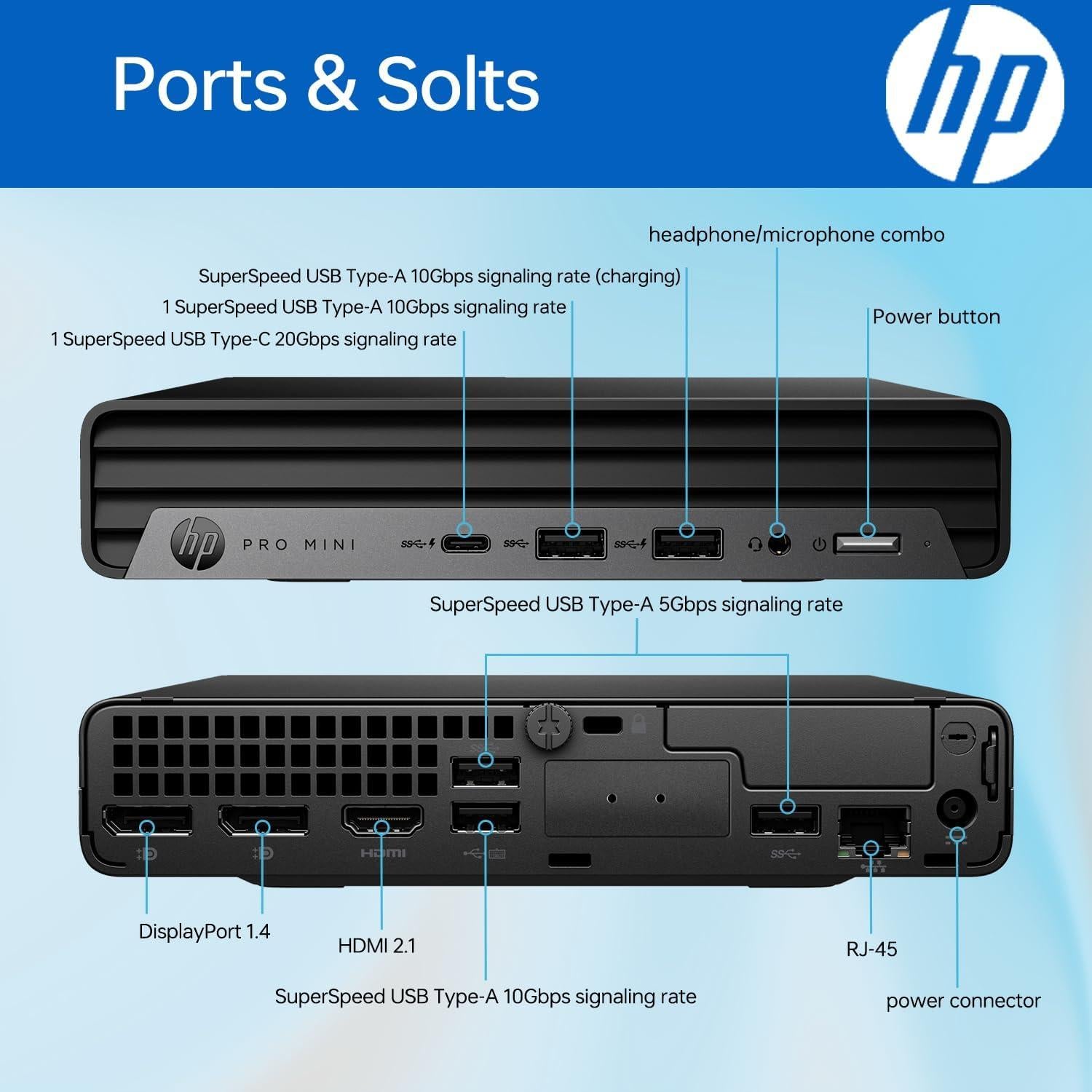 HP ProDesk 400 G9 Mini PC i5-13500T 16GB RAM 256GB SSD