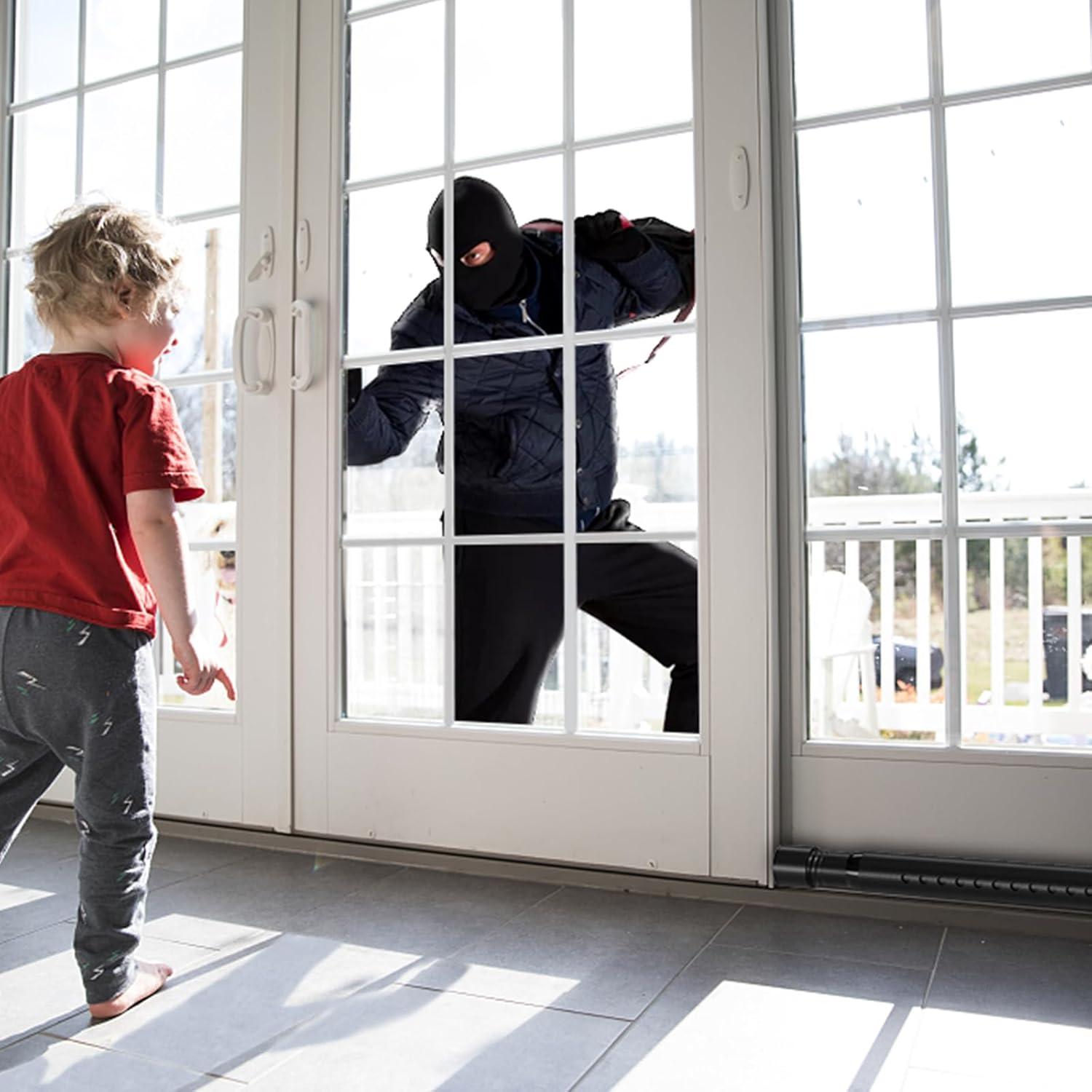 Barras de Seguridad Ajustables BsBsBest para Ventanas y Puertas 45.72-129.54 cm Negro