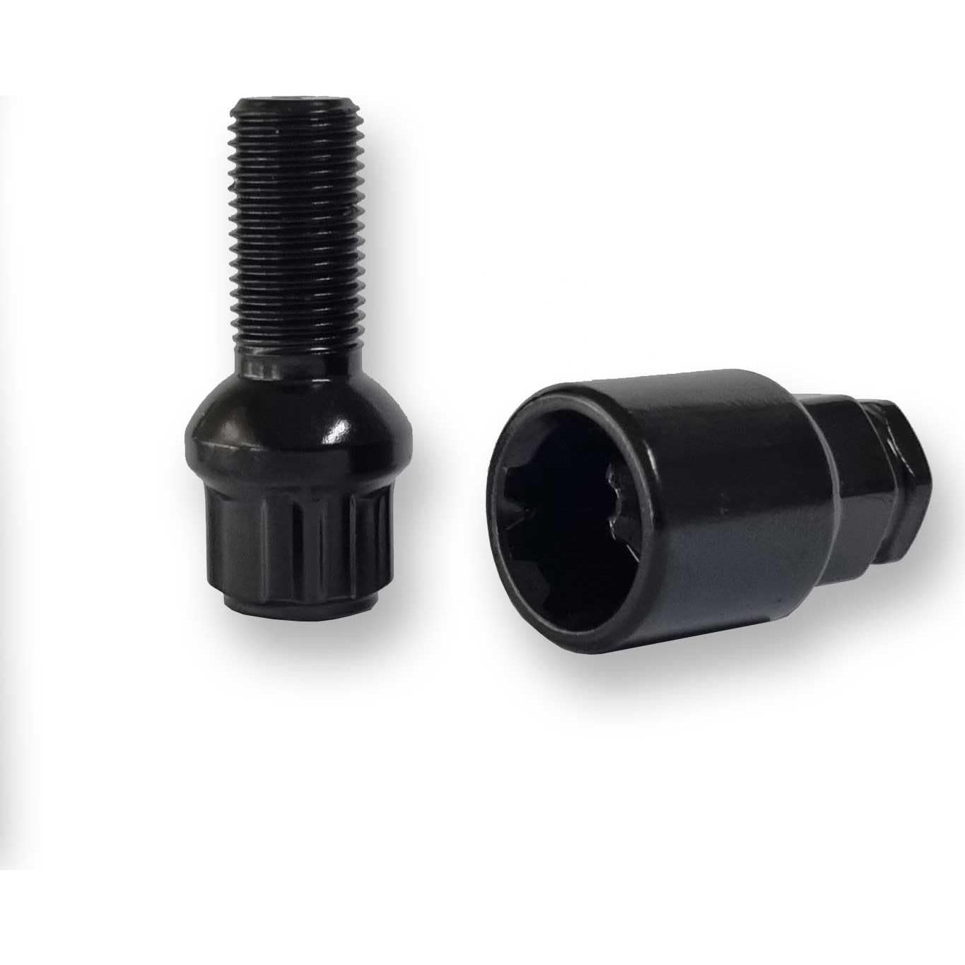 Juego de pernos de bloqueo de rueda TRACER M14 x 1.5 27mm Negro