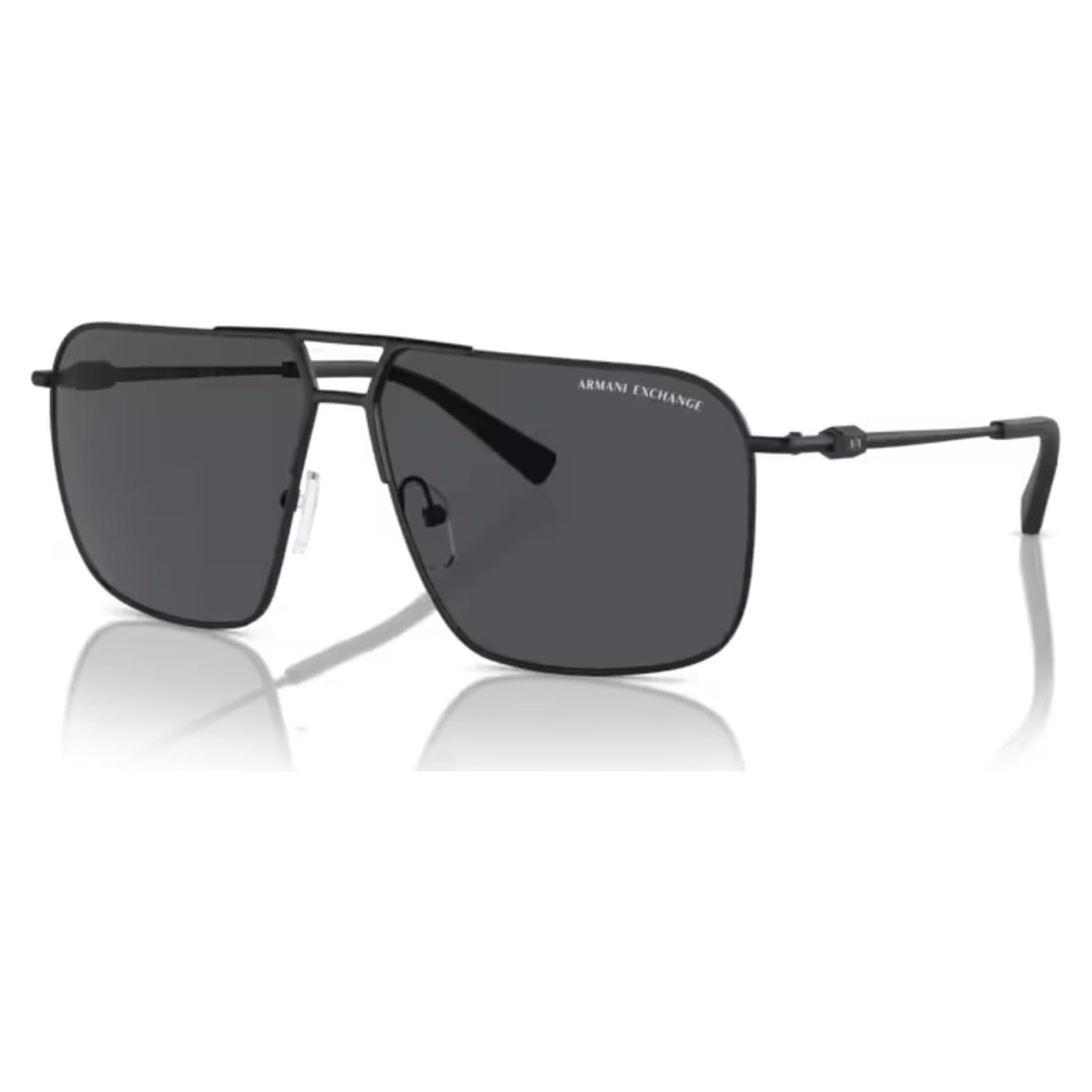 Gafas de Sol Aviador Armani Exchange AX2050S Hombres + Kit Accesorios