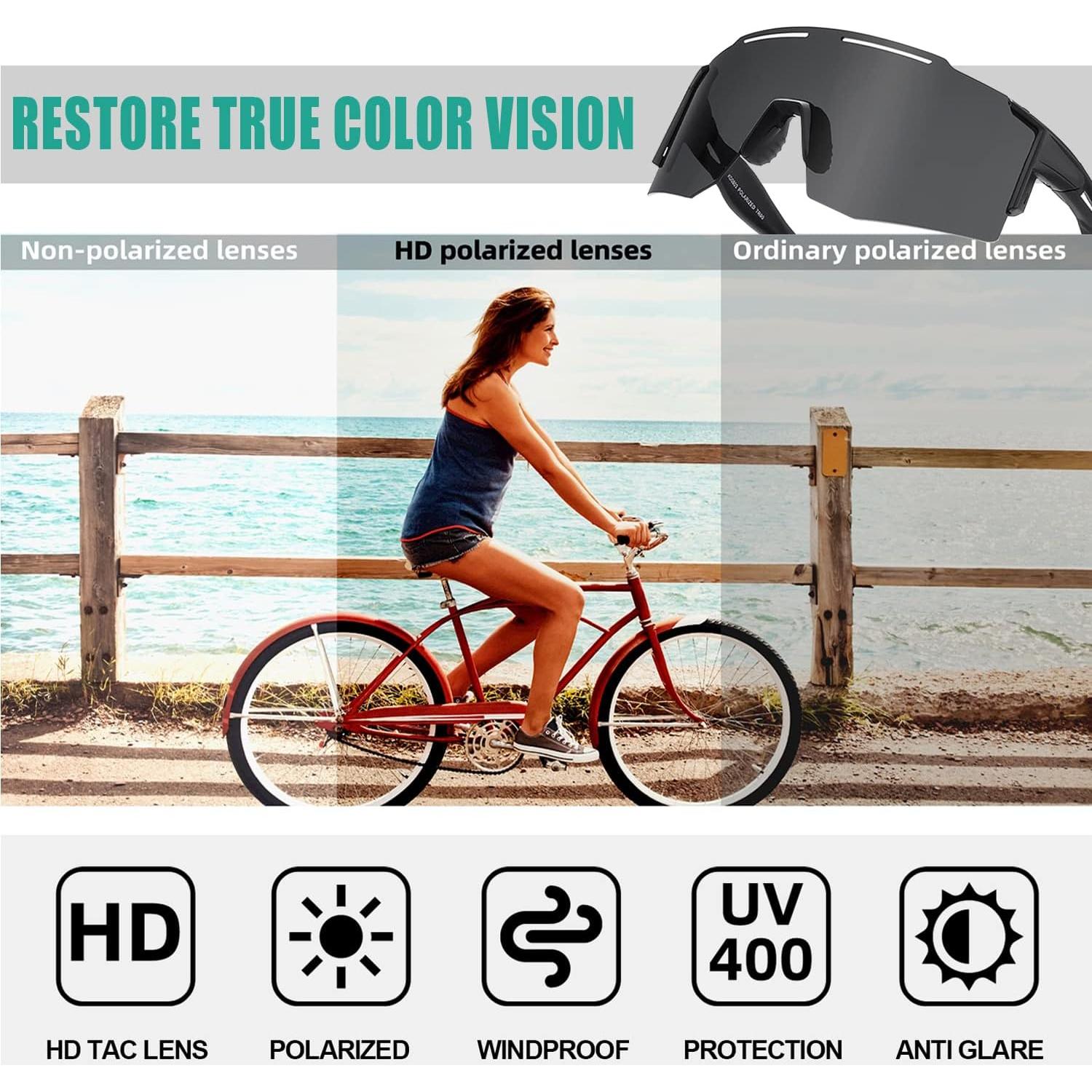 Gafas de sol deportivas YUNBLL&KO polarizadas UV400 para ciclismo