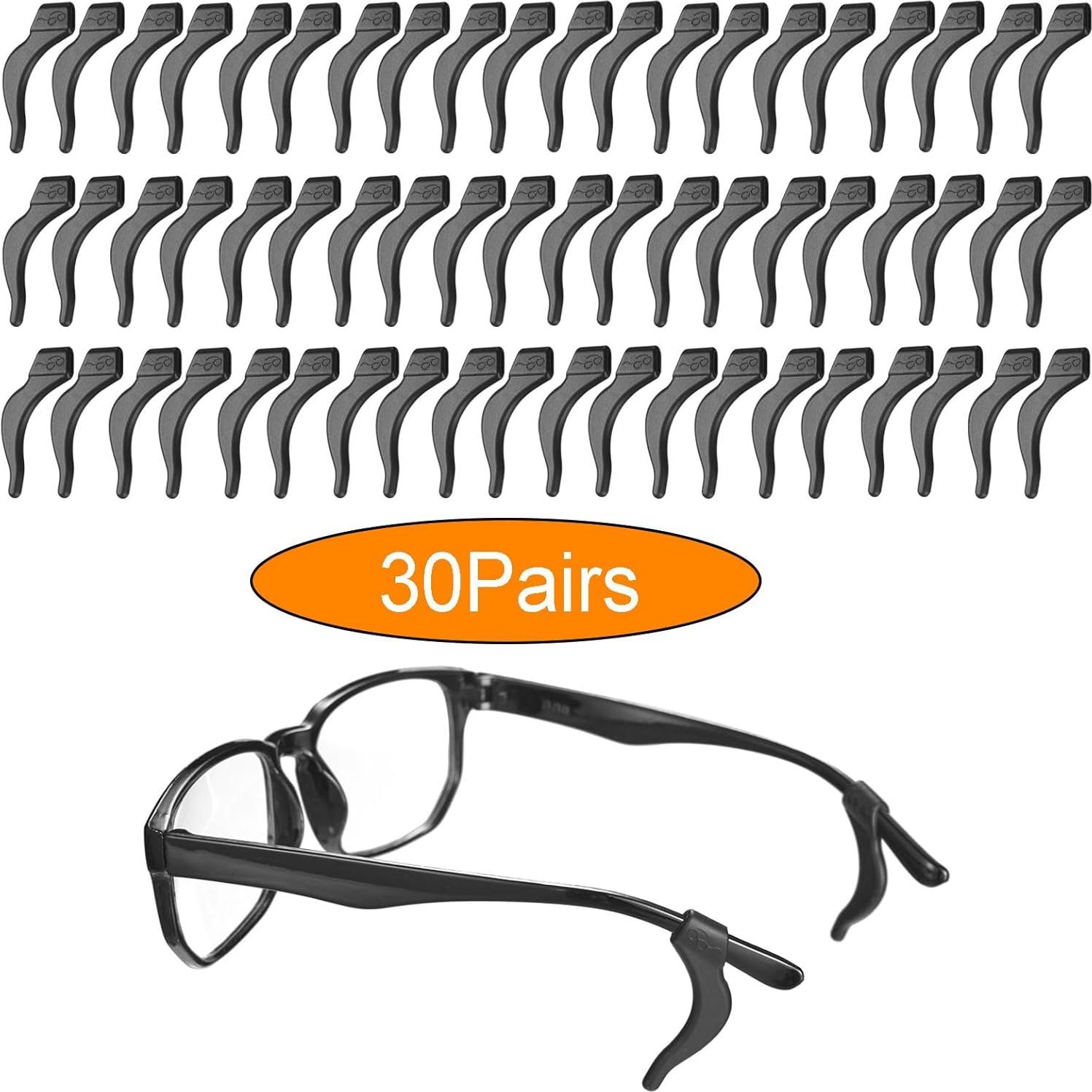 30 Pares Sujetadores de Gafas Antideslizantes AZFVBQL - Silicona