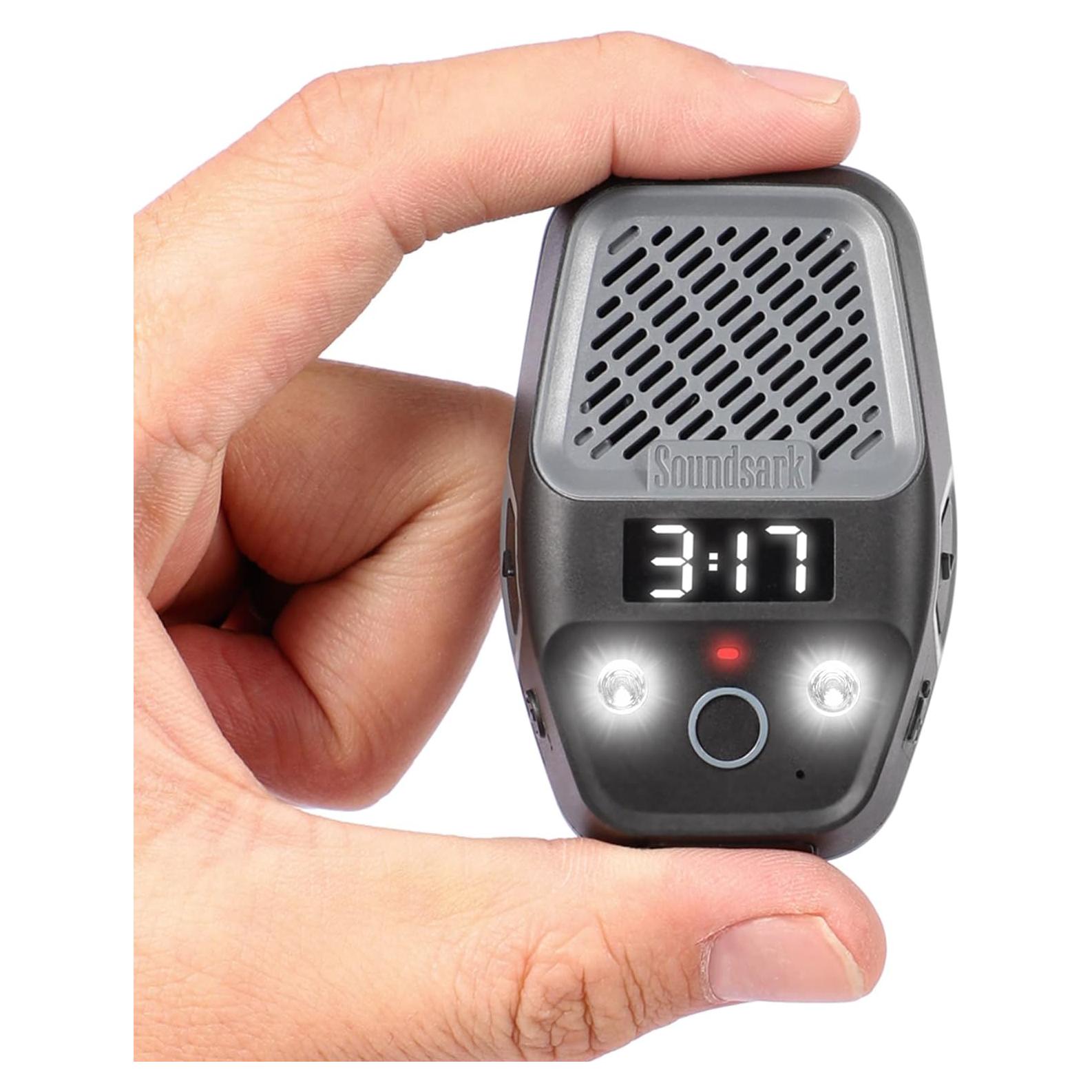 Altavoz Bluetooth Portátil Soundsark STAR1 Impermeable con Reloj LED