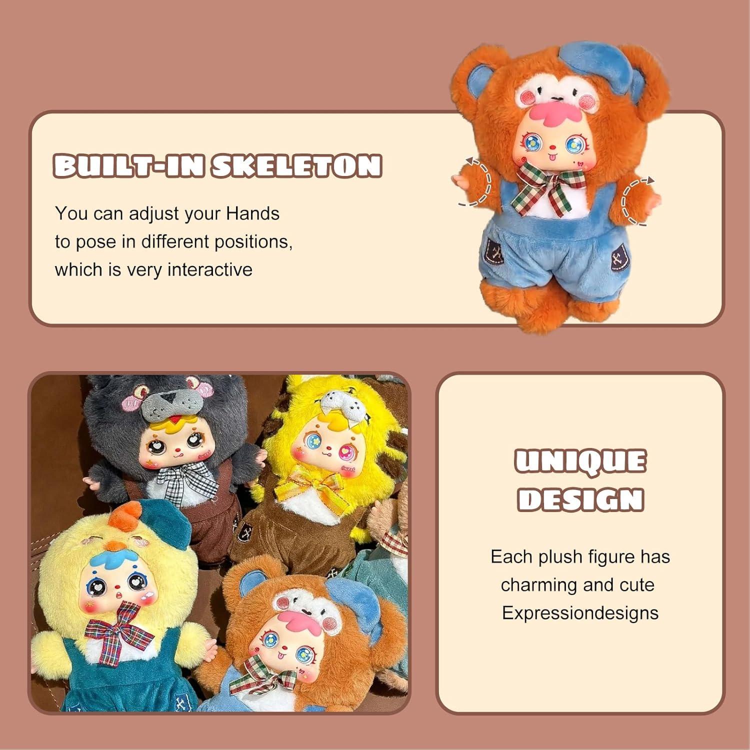 Muñeca de Caja Ciega ZANEKCTOYS Café - 22 cm Juguete Coleccionable