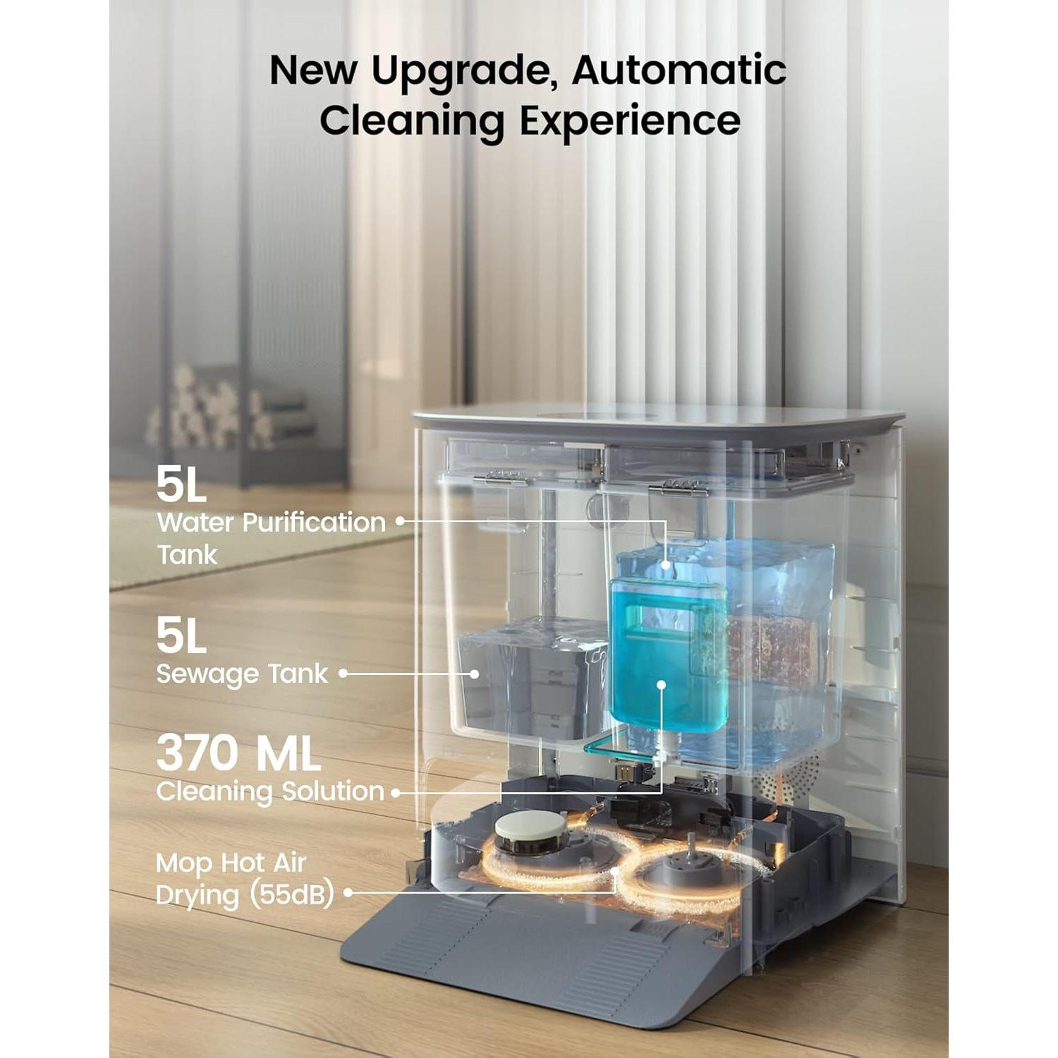 Robot Mopa Lefant T1 con Mapeo Inteligente y Autolimpieza