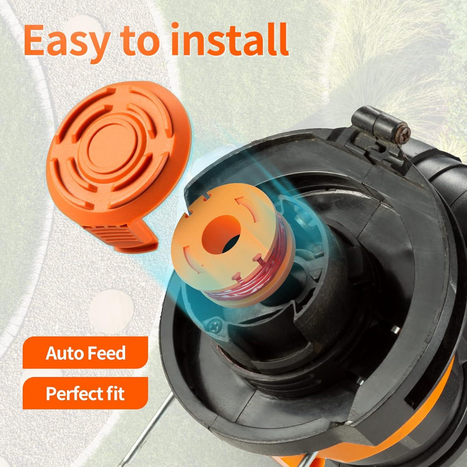 Carretes de Recambio Eventronic WA0010 para Desmalezadora Worx - 10 Piezas