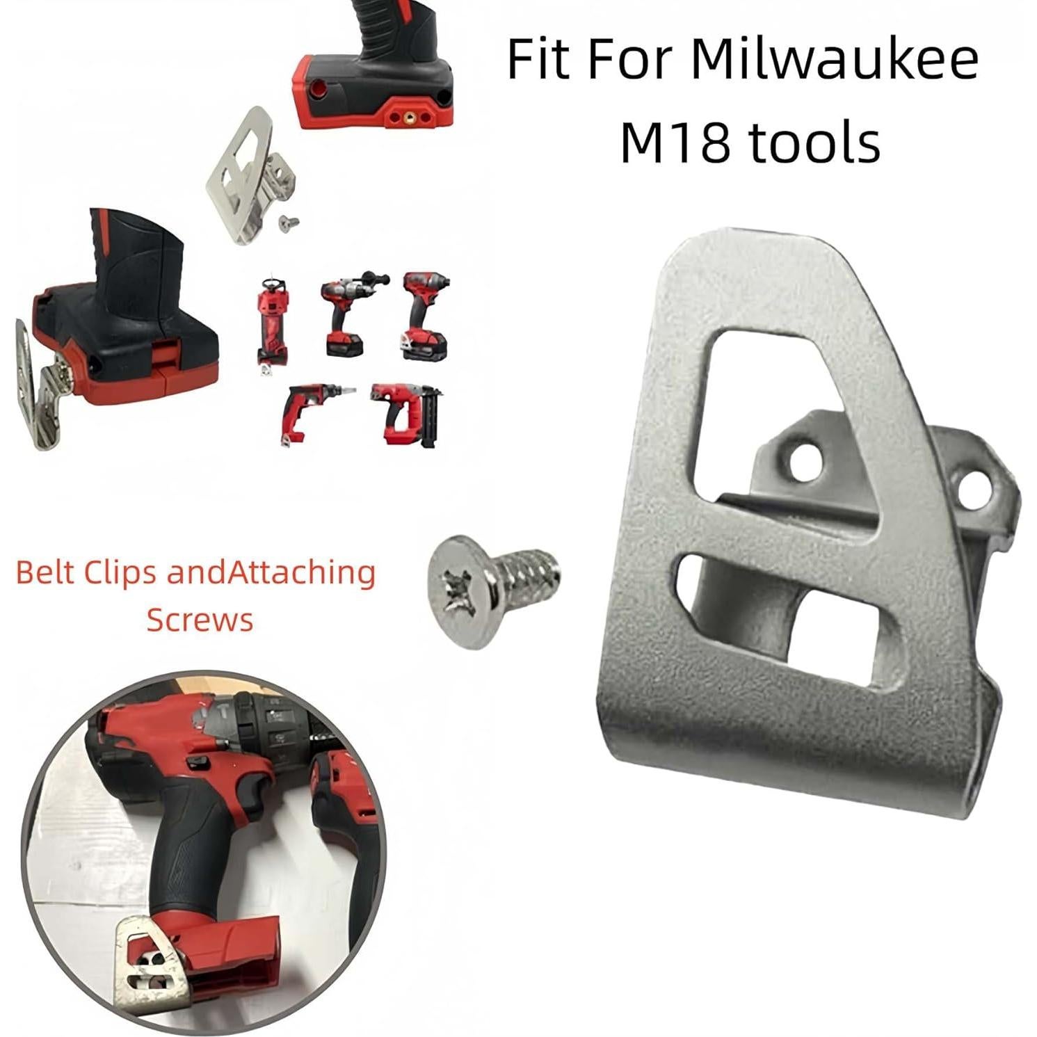 Clip de Cintura Milwaukee M18 42-70-2653 - 2 Piezas