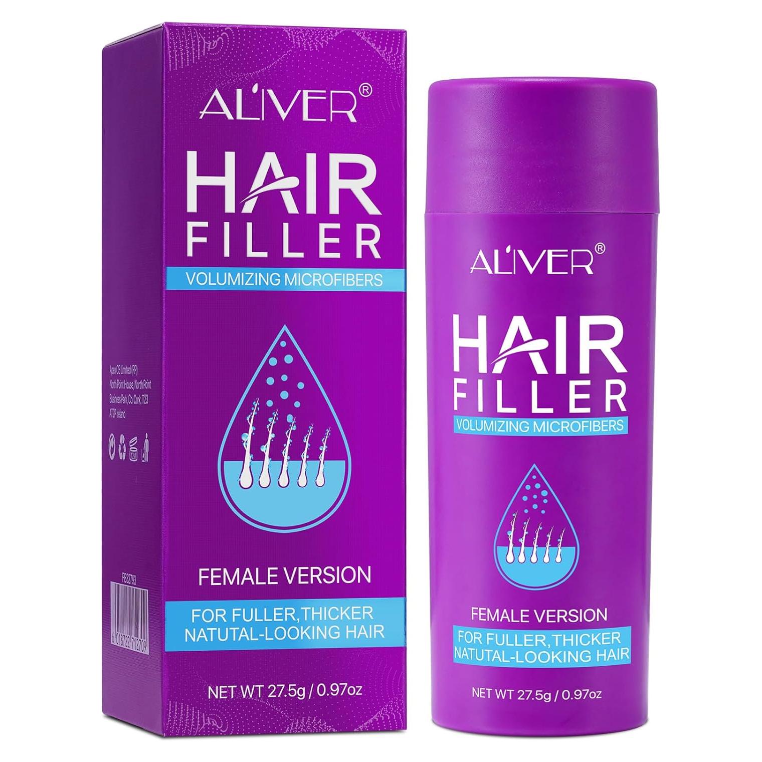 Fibras para Cabello ALIVER - 27.5g - Volumen y Densidad